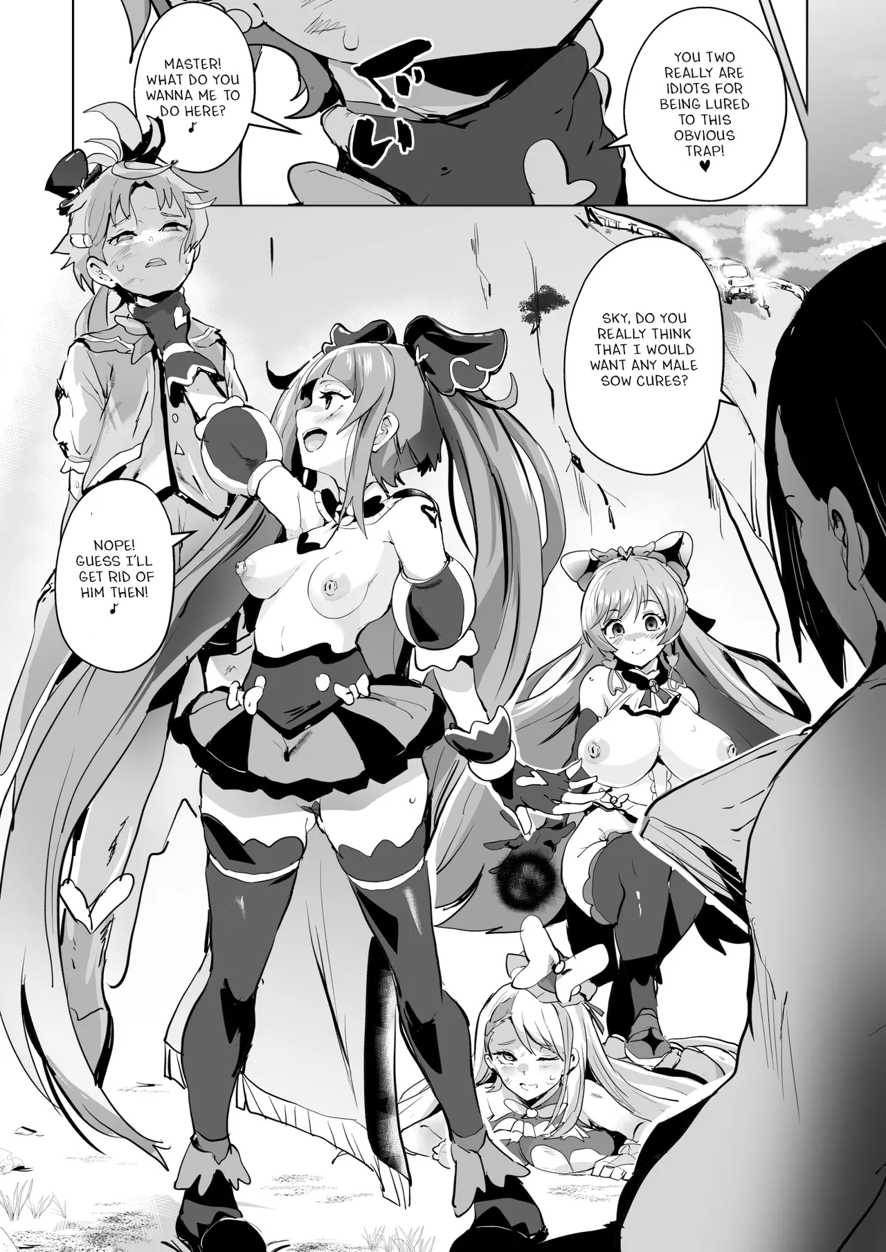 Hirogaru Dosukebe Butacure S page 24 featuring cure sky hirogaru sky precure parody - sole male big penis hentai manga - read online free