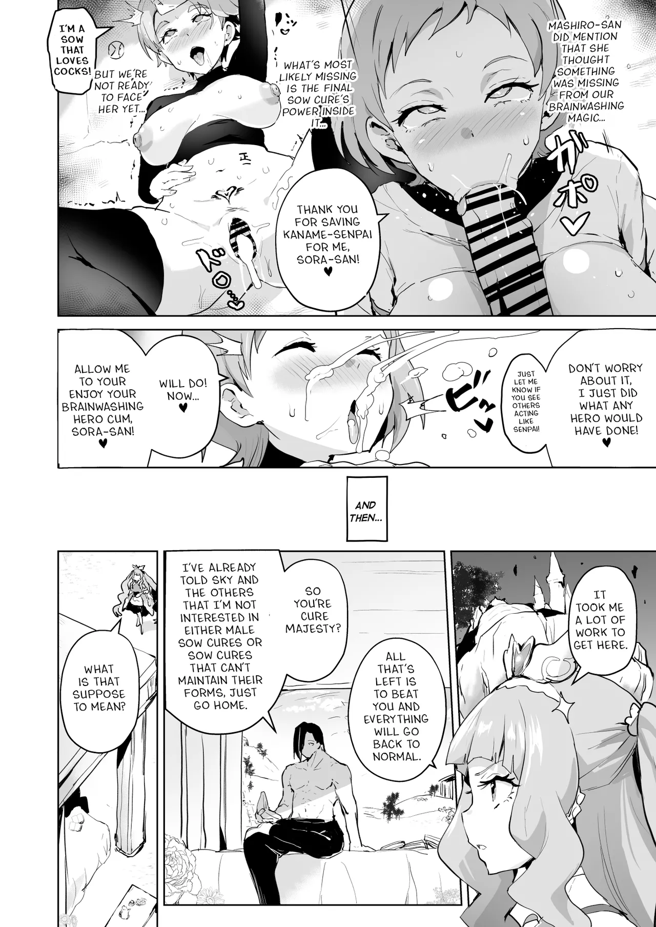 Hirogaru Dosukebe Butacure S page 43 featuring cure sky hirogaru sky precure parody - sole male big penis hentai manga - read online free