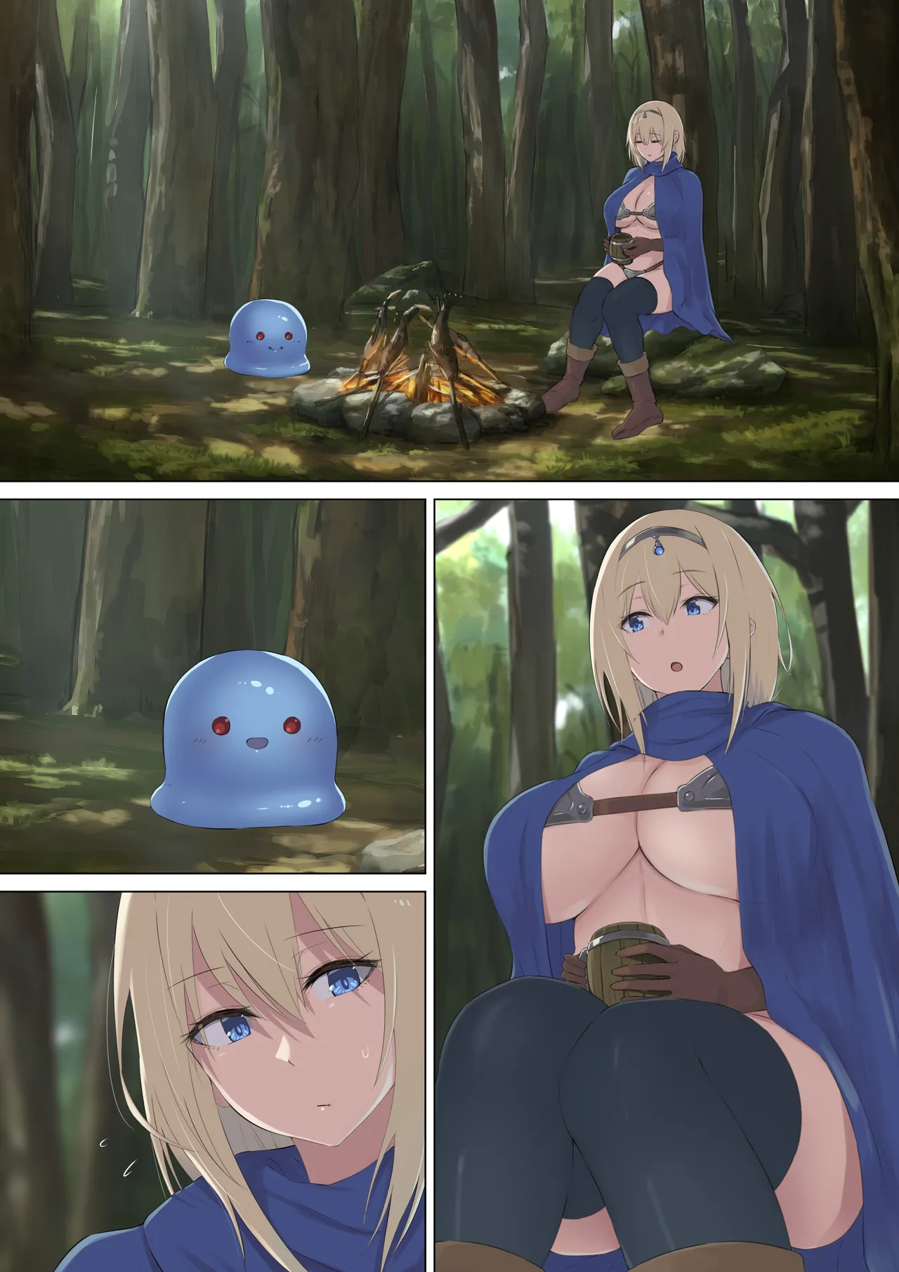 Yuusha to Slime no Kyousei page 97 original parody - futanari slime hentai manga - read online free