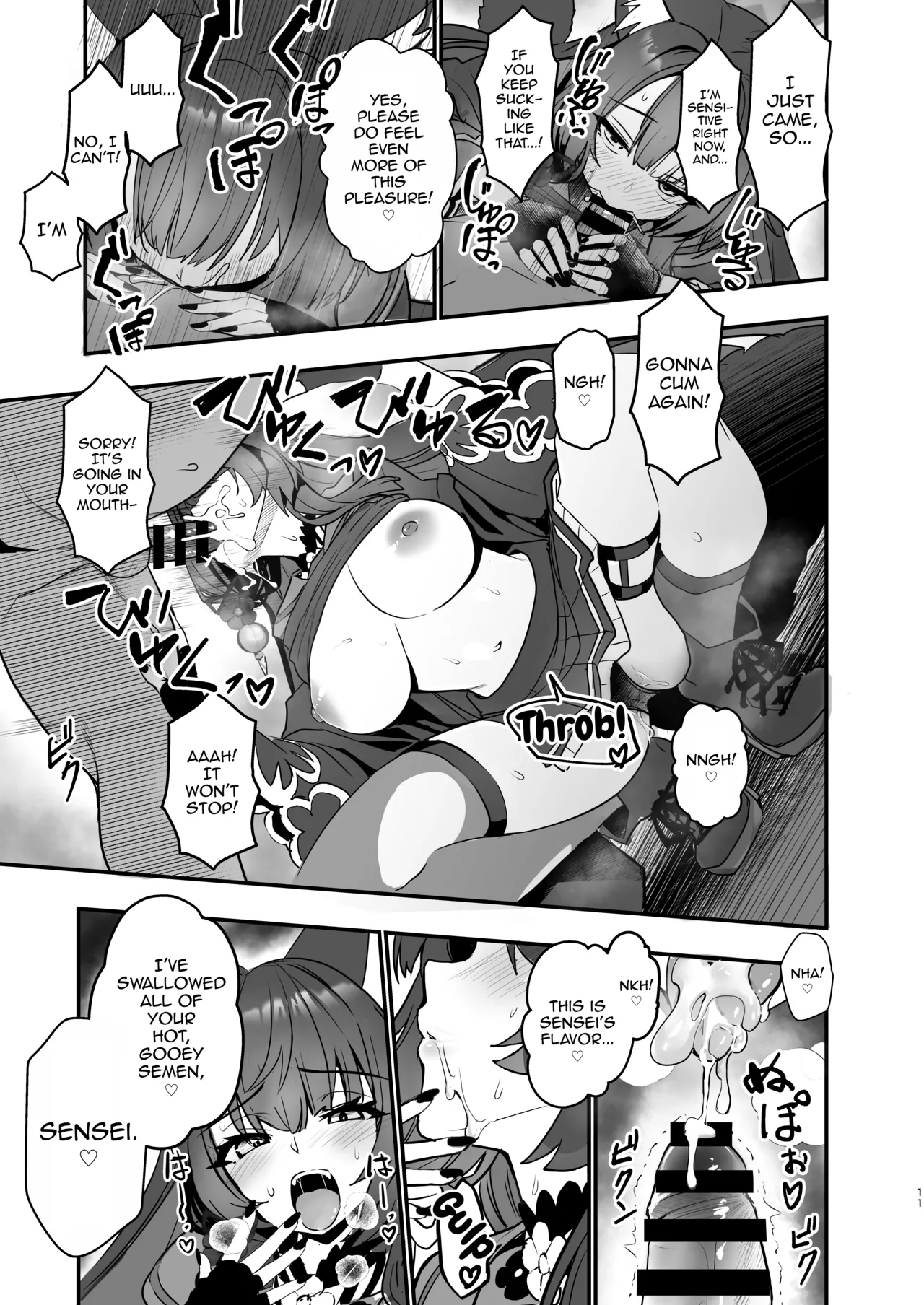 Kosaka Wakamo no Hitorijime | Wakamo Kosaka is Hogging it All For Herself page 11 featuring sensei blue archive parody - sole female sole male hentai manga - read online free