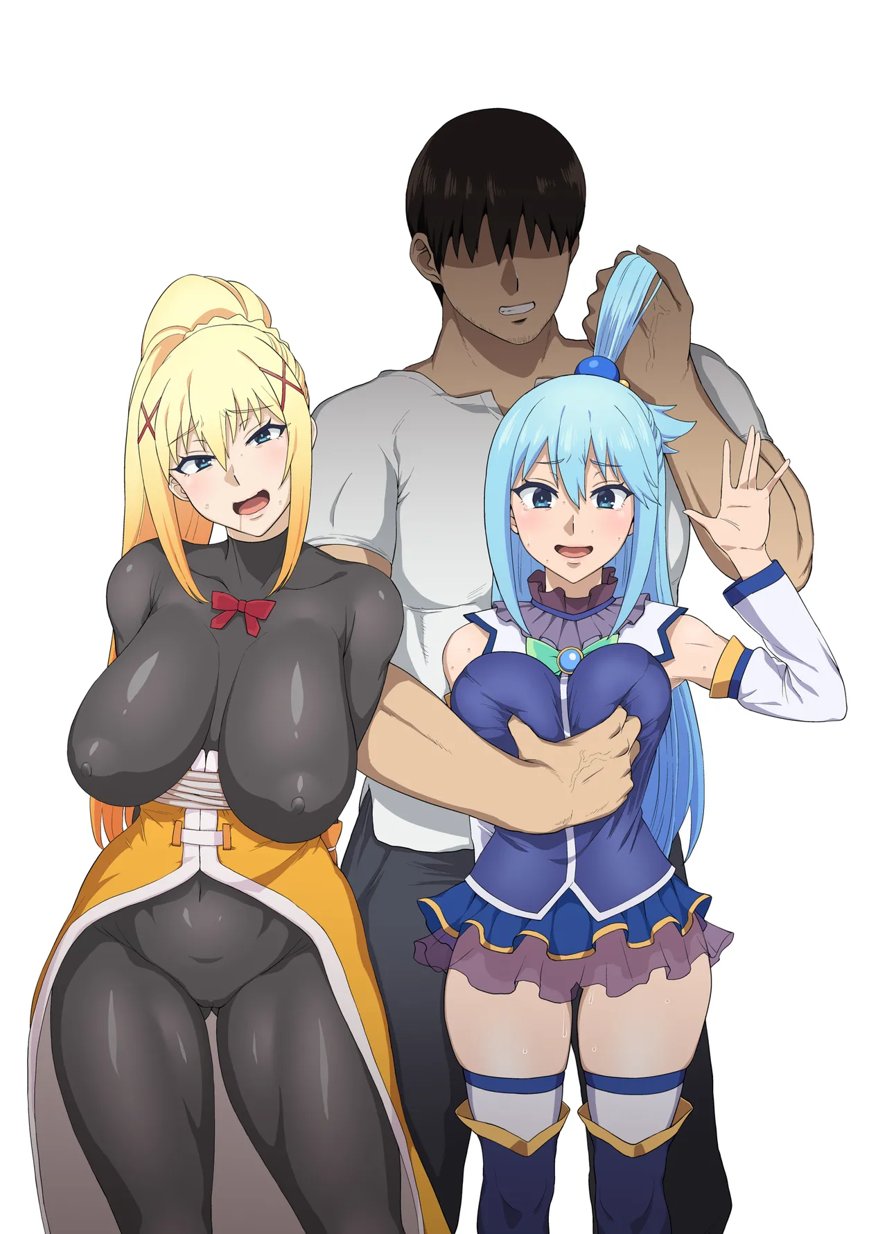 Ah Nante Subarashii Sekai page 51 featuring aqua kono subarashii sekai ni syukufuku o parody - big breasts group hentai manga - read online free