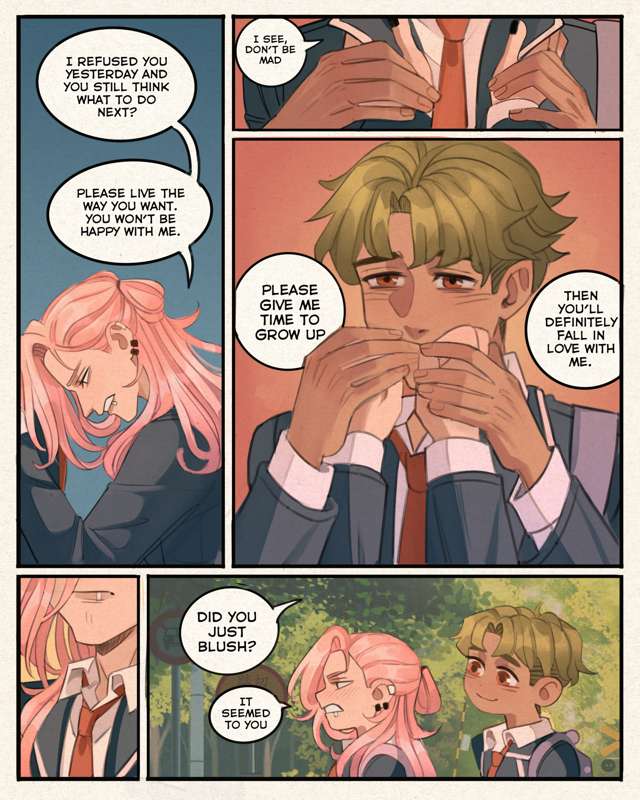 Our Happily Ever After #matchablossom page 28 featuring kaoru sakurayashiki sk8 the infinity parody - kissing schoolboy uniform hentai manga - read online free