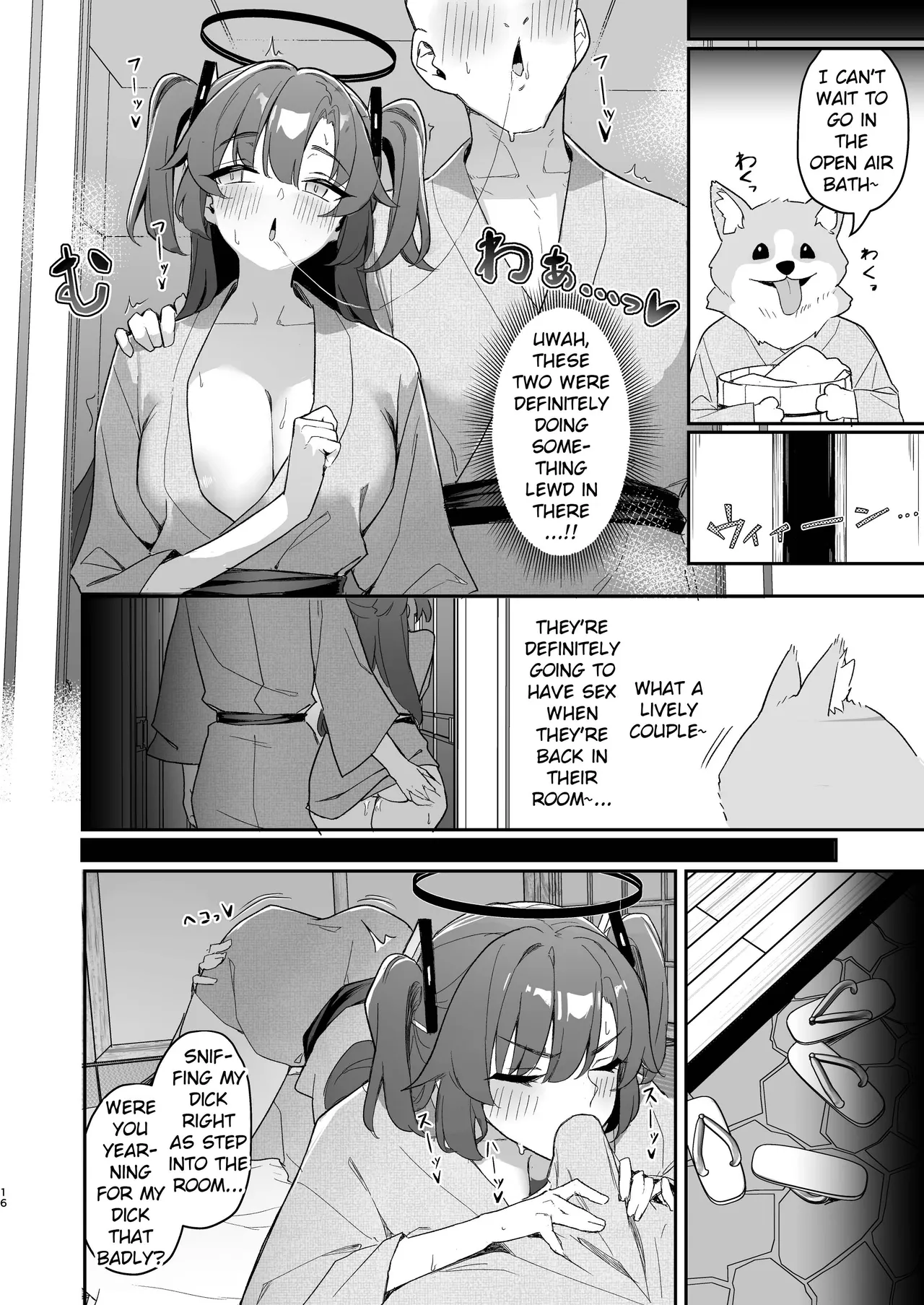 Seminar Kaikei wa Ecchi ga Shitai. Onsen Hen Kouhen - The accountant at seminar wants to have sex. Hot Springs Arc Part 2 page 15 featuring sensei blue archive parody - sole female sole male hentai manga - read online free
