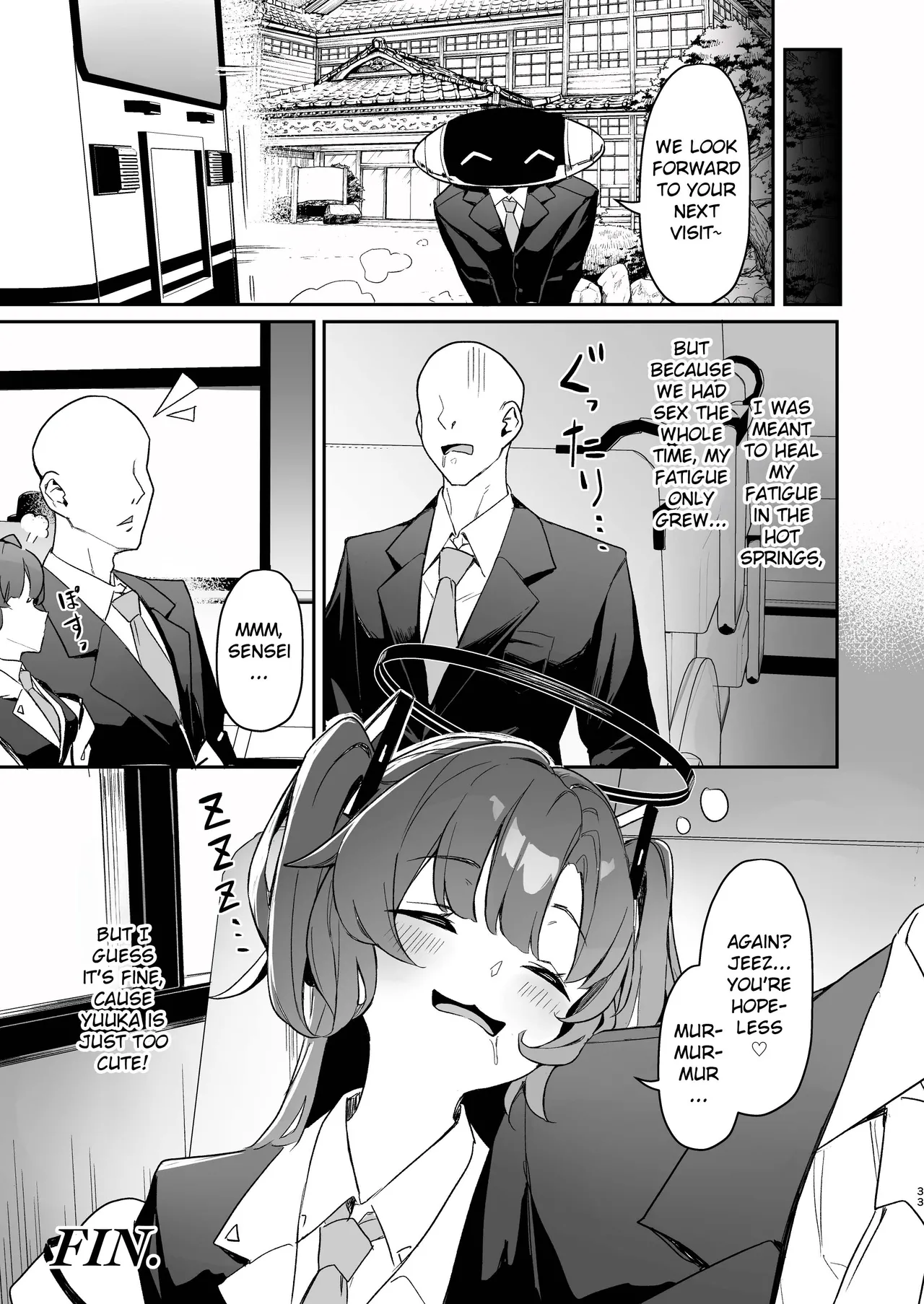 Seminar Kaikei wa Ecchi ga Shitai. Onsen Hen Kouhen - The accountant at seminar wants to have sex. Hot Springs Arc Part 2 page 32 featuring sensei blue archive parody - sole female sole male hentai manga - read online free