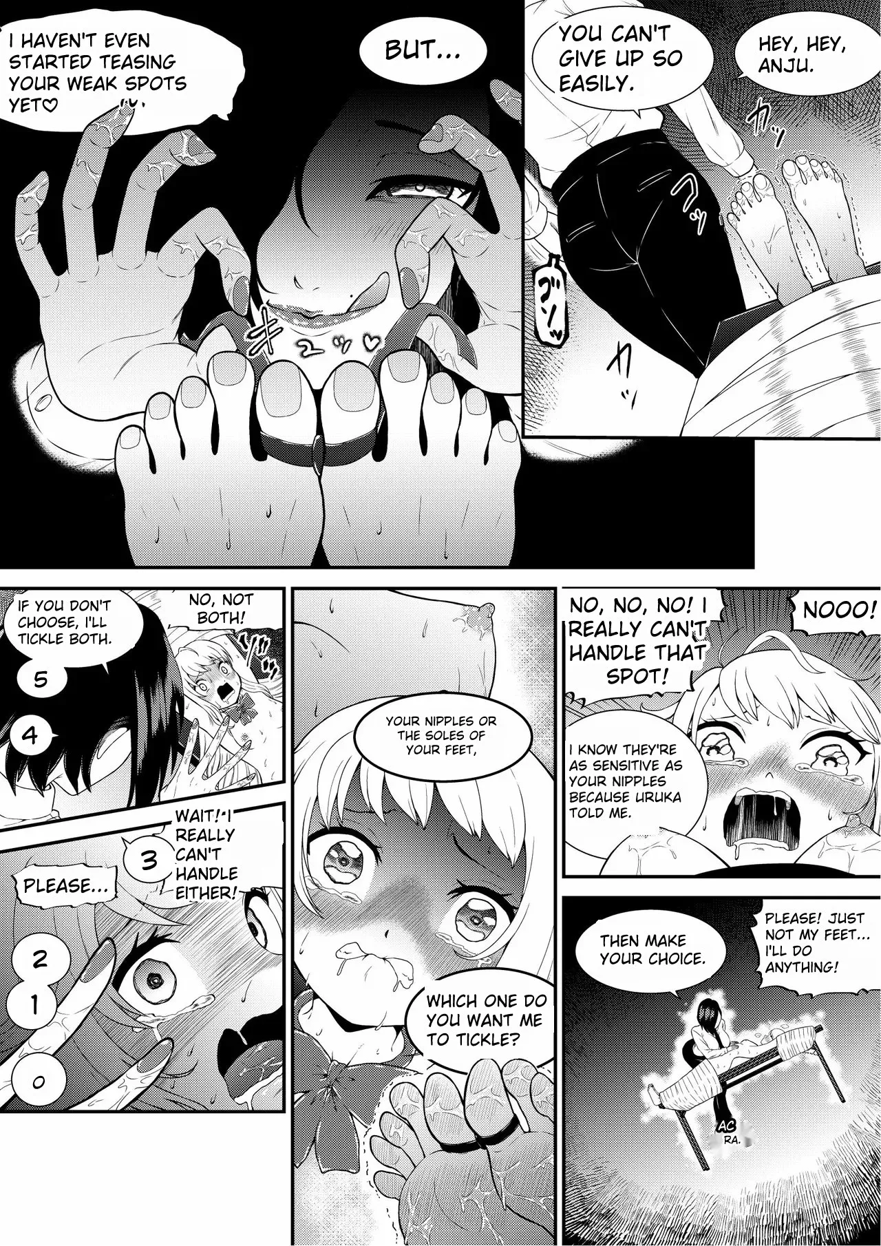 Tickling Guidance for Sassy Gal Anju page 22 original parody - females only femdom hentai manga - read online free