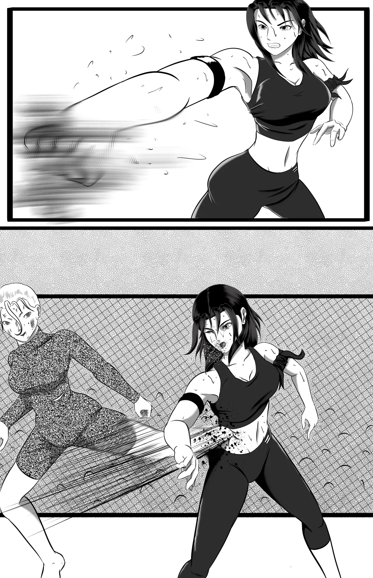 underground tournament page 114 featuring jun kazama virtua fighter parody - ryona wrestling hentai manga - read online free