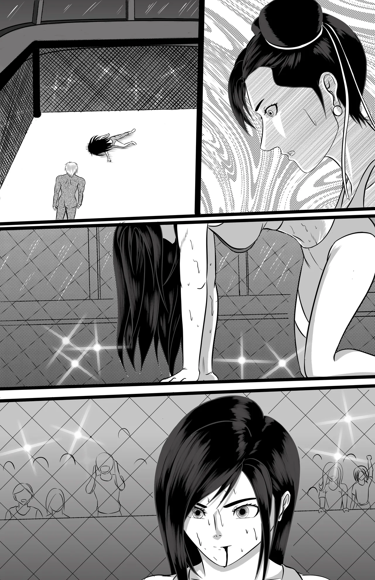 underground tournament page 14 featuring chun-li virtua fighter parody - catfight ryona hentai manga - read online free