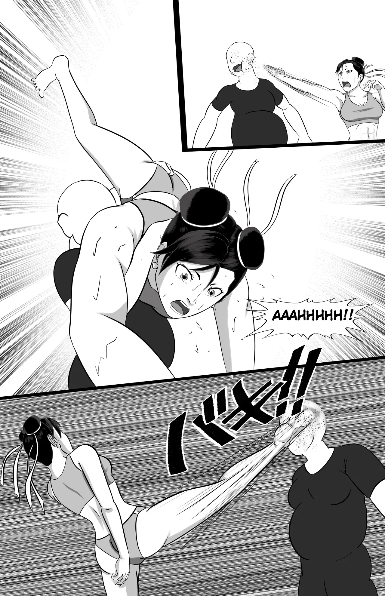 underground tournament page 37 featuring jun kazama virtua fighter parody - ryona wrestling hentai manga - read online free