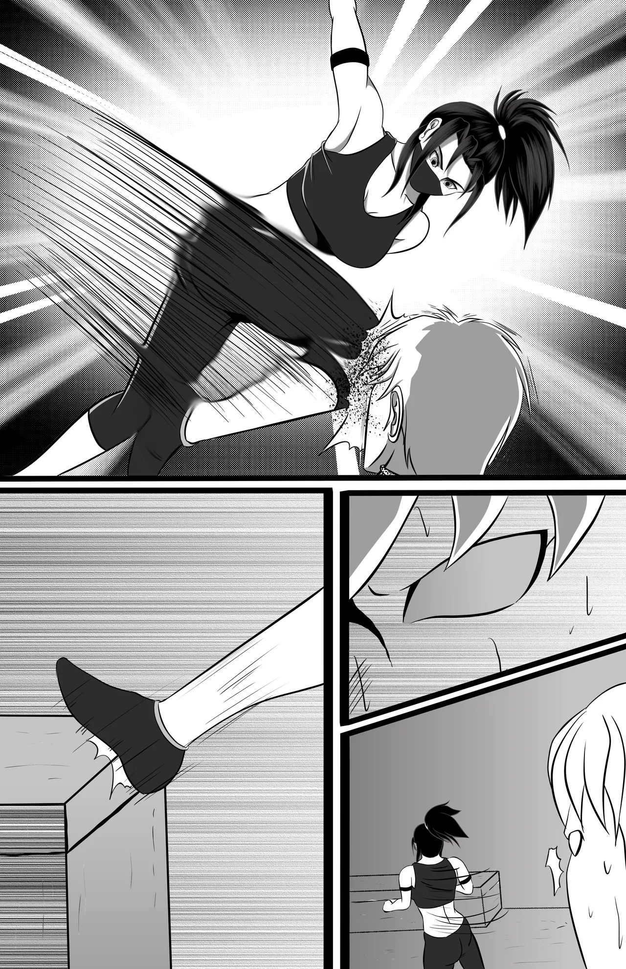 underground tournament page 88 featuring jun kazama virtua fighter parody - ryona wrestling hentai manga - read online free