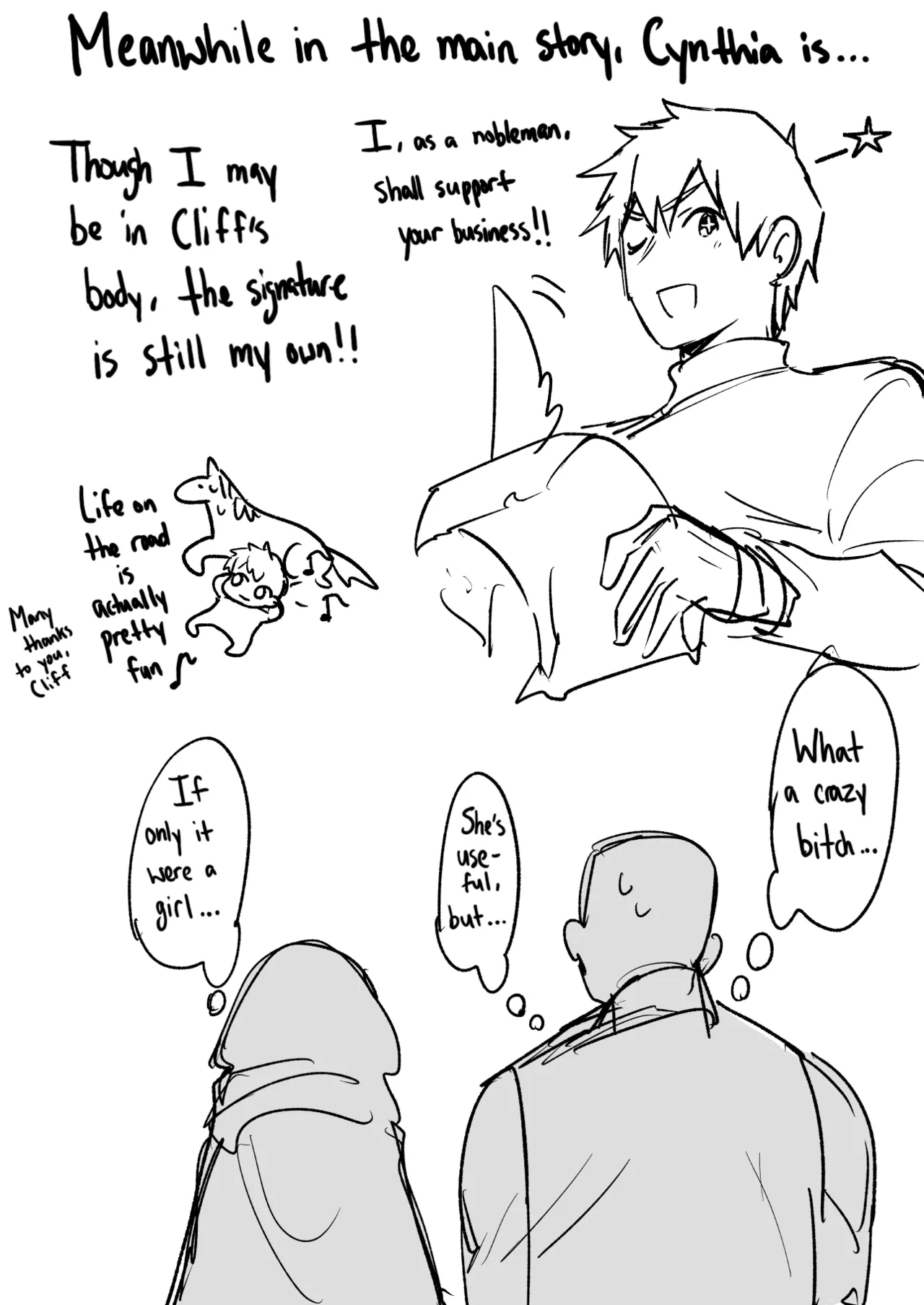 Goei Kishi no Irekawari Nyotaika Mission! | The Escort Knight's Bodyswapping Genderbending Mission! page 38 original parody - squirting big breasts hentai manga - read online free