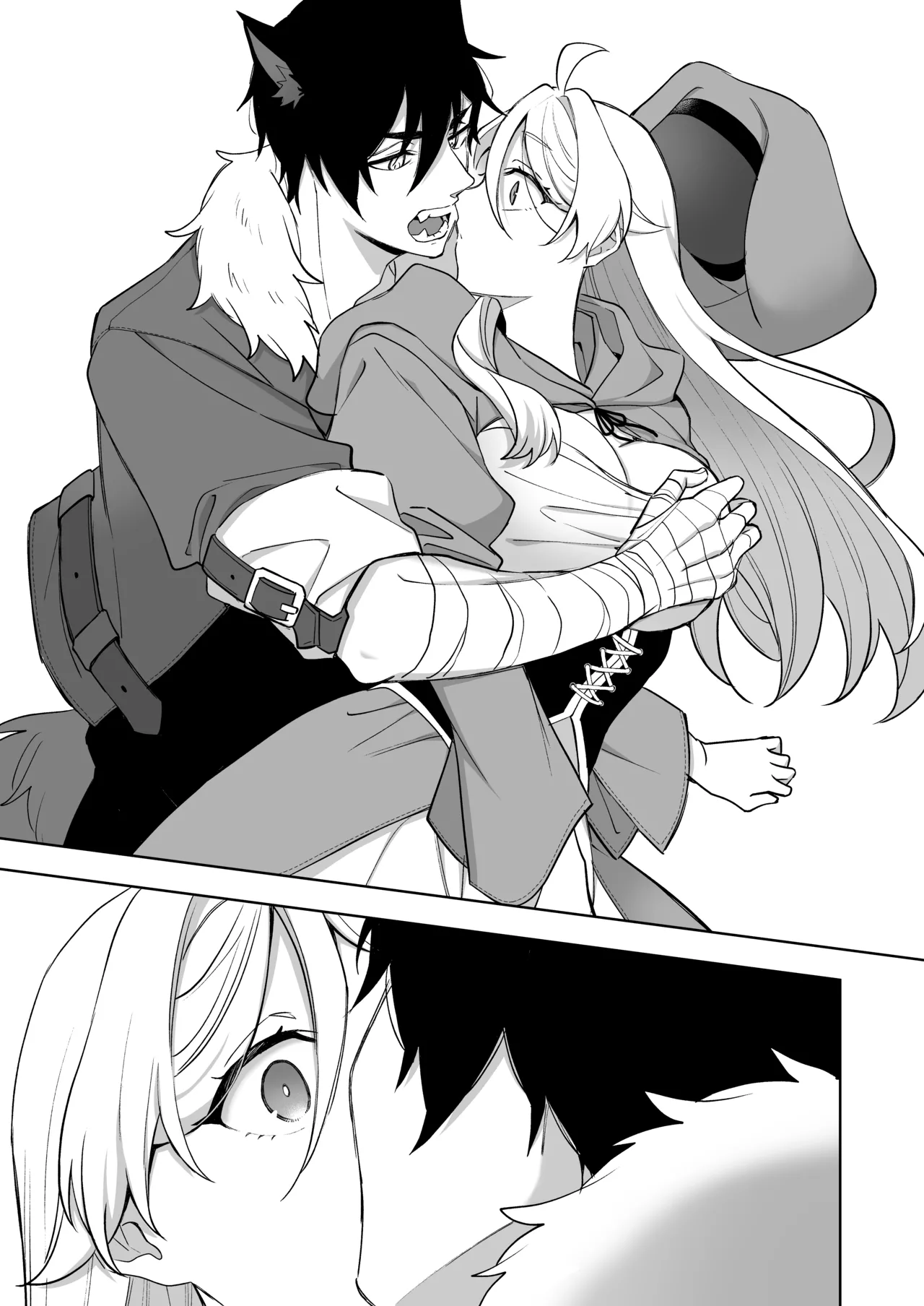 Isekai Tensei Shitara Onnanoko ni Natteta Ore, Ookamiotoko no Tsugai ni Sareru page 21 original parody - wolf boy nakadashi hentai manga - read online free