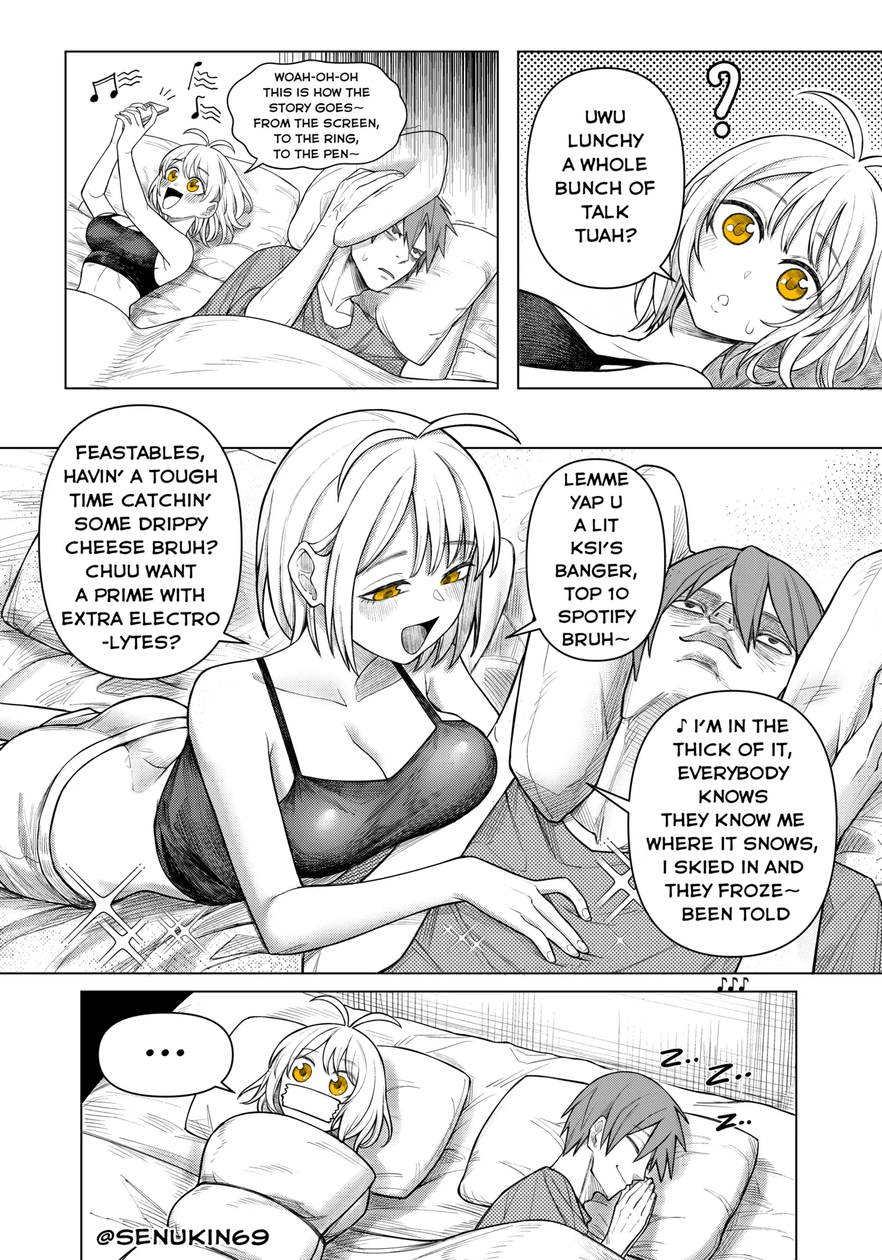 Brainrot Girlfriend page 46 original parody - big breasts hotpants hentai manga - read online free