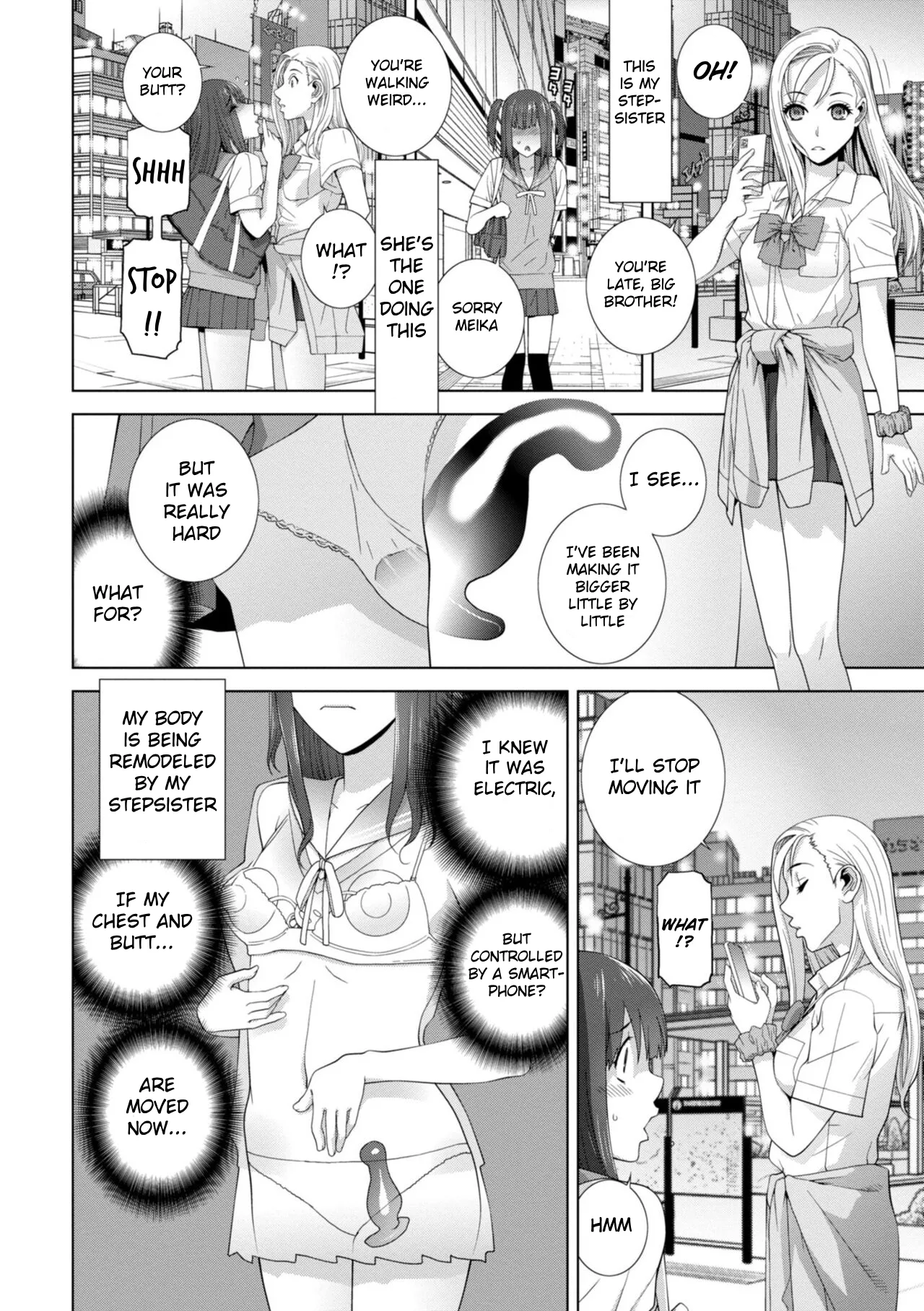 Forced into Cross-Dressing by My Younger Sister page 43 original parody - rough translation femdom hentai manga - read online free
