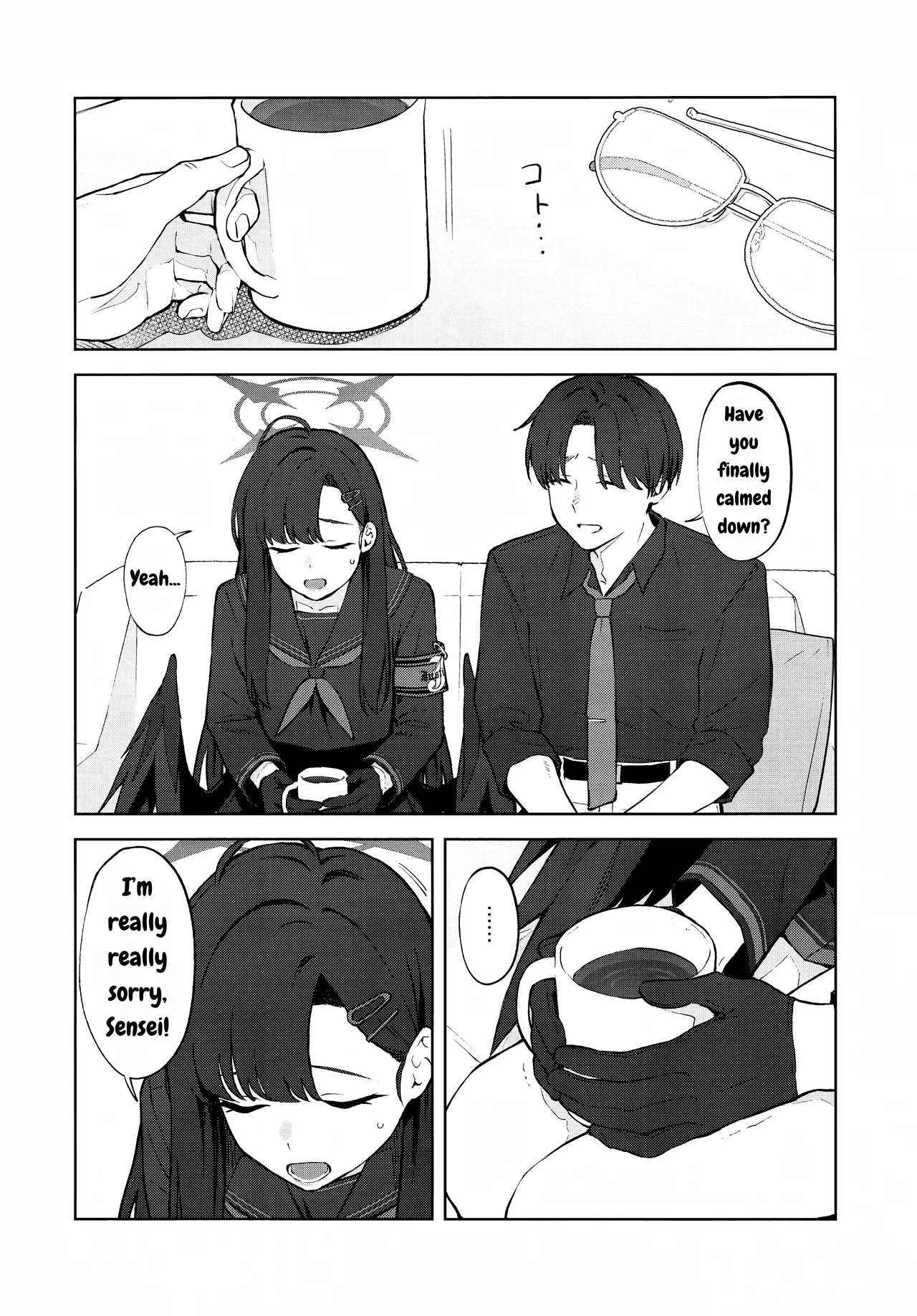 Sukissu! | I love you! page 13 featuring sensei blue archive parody - wings glasses hentai manga - read online free