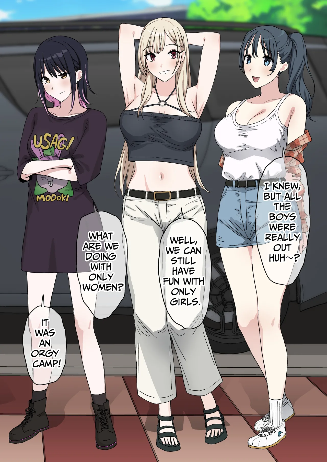 YariCir Gasshuku ni Otoko wa Boku Hitori | Only One Guy At The Fuck Club's Intensive Training Camp page 12 original parody - handjob virginity hentai manga - read online free