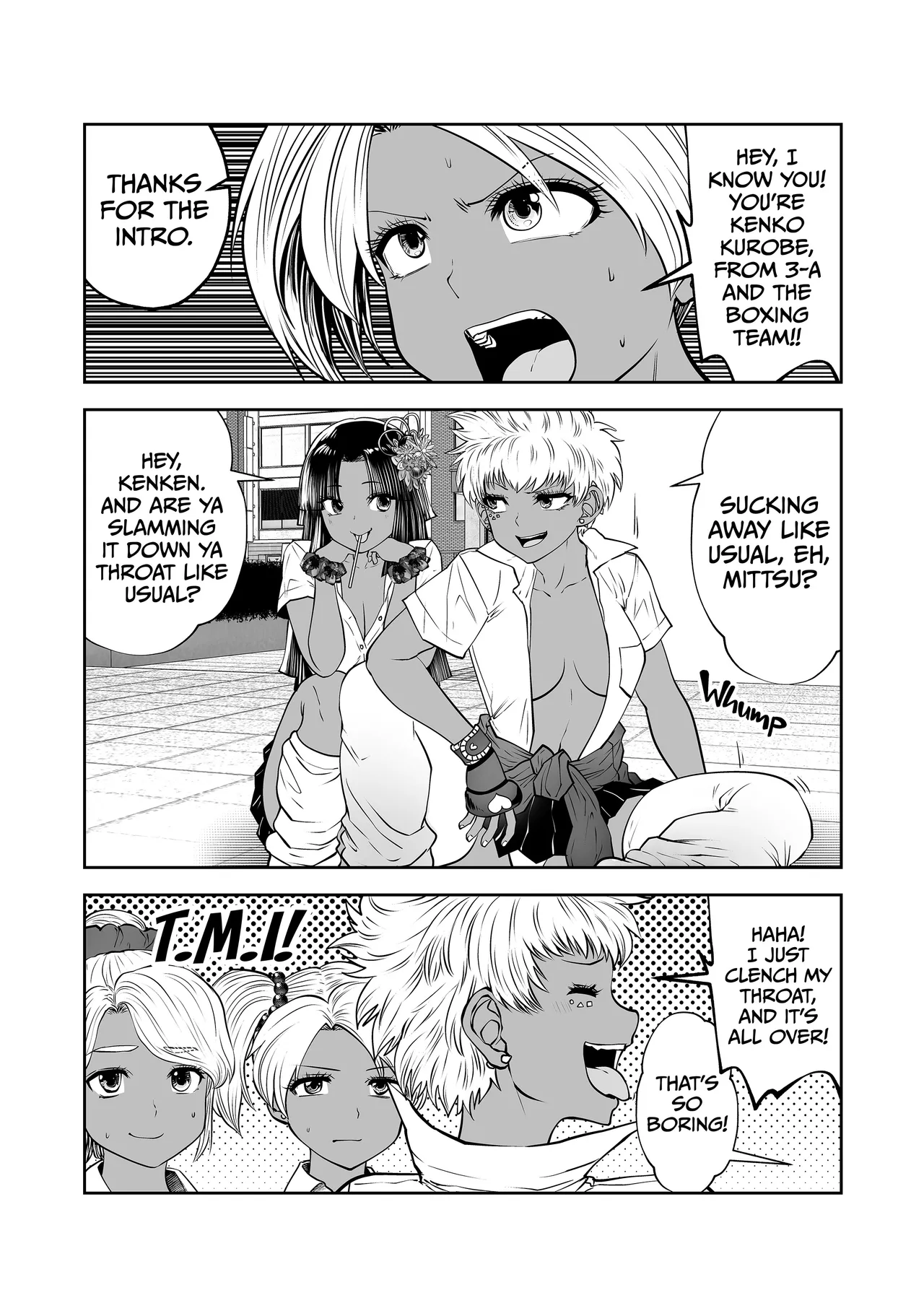 Transferred to the Gyaru Academy Chapter 35 page 16 - dark skin gyaru hentai manga - read online free
