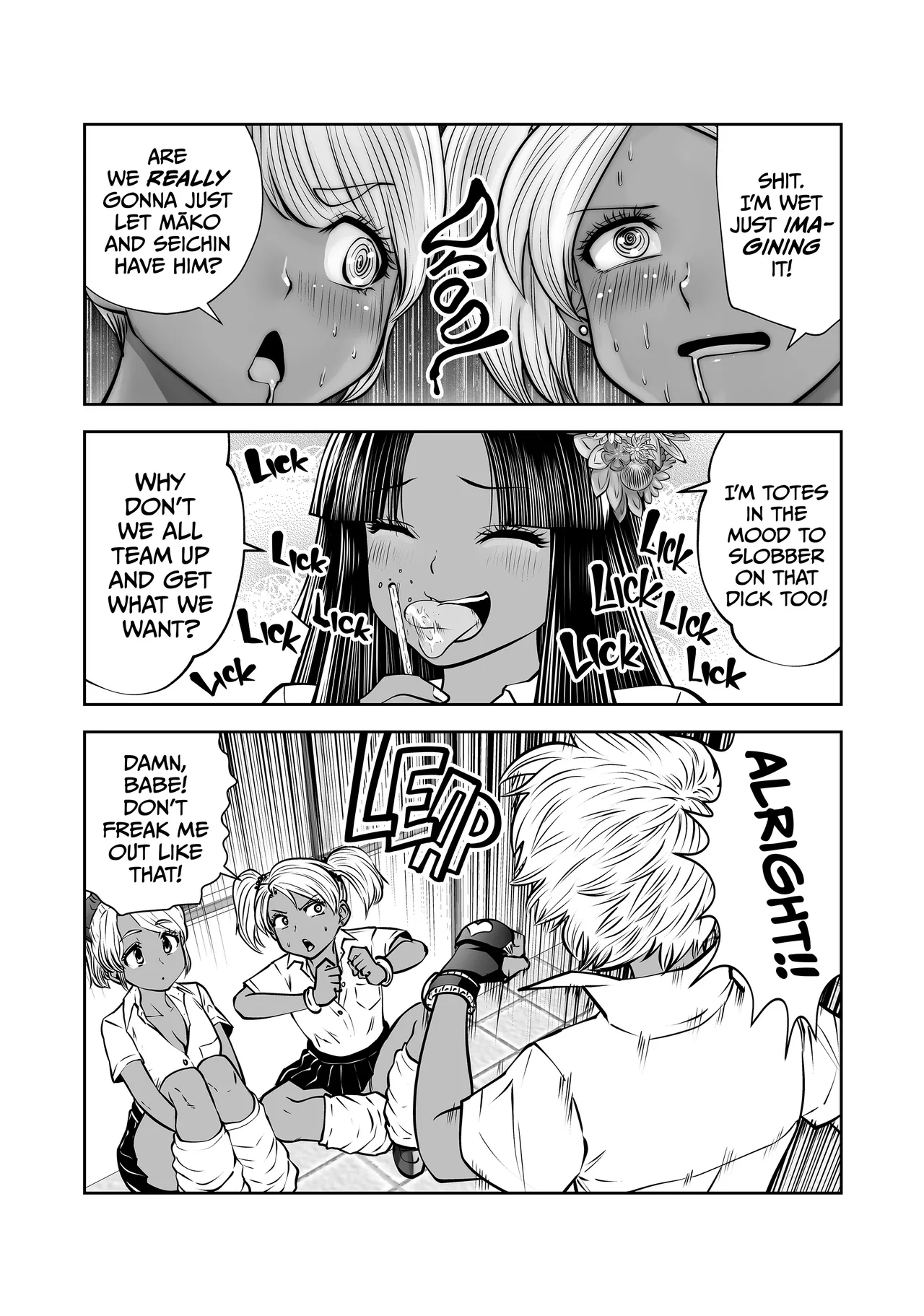 Transferred to the Gyaru Academy Chapter 35 page 20 - dark skin gyaru hentai manga - read online free