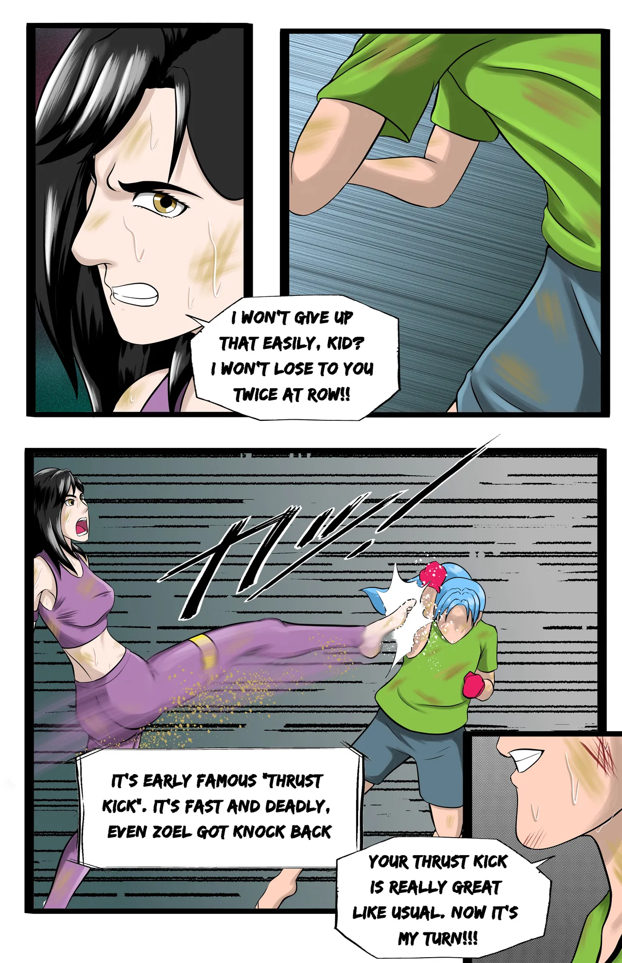 Infiltration page 106 featuring benikage - ryona wrestling hentai manga - read online free