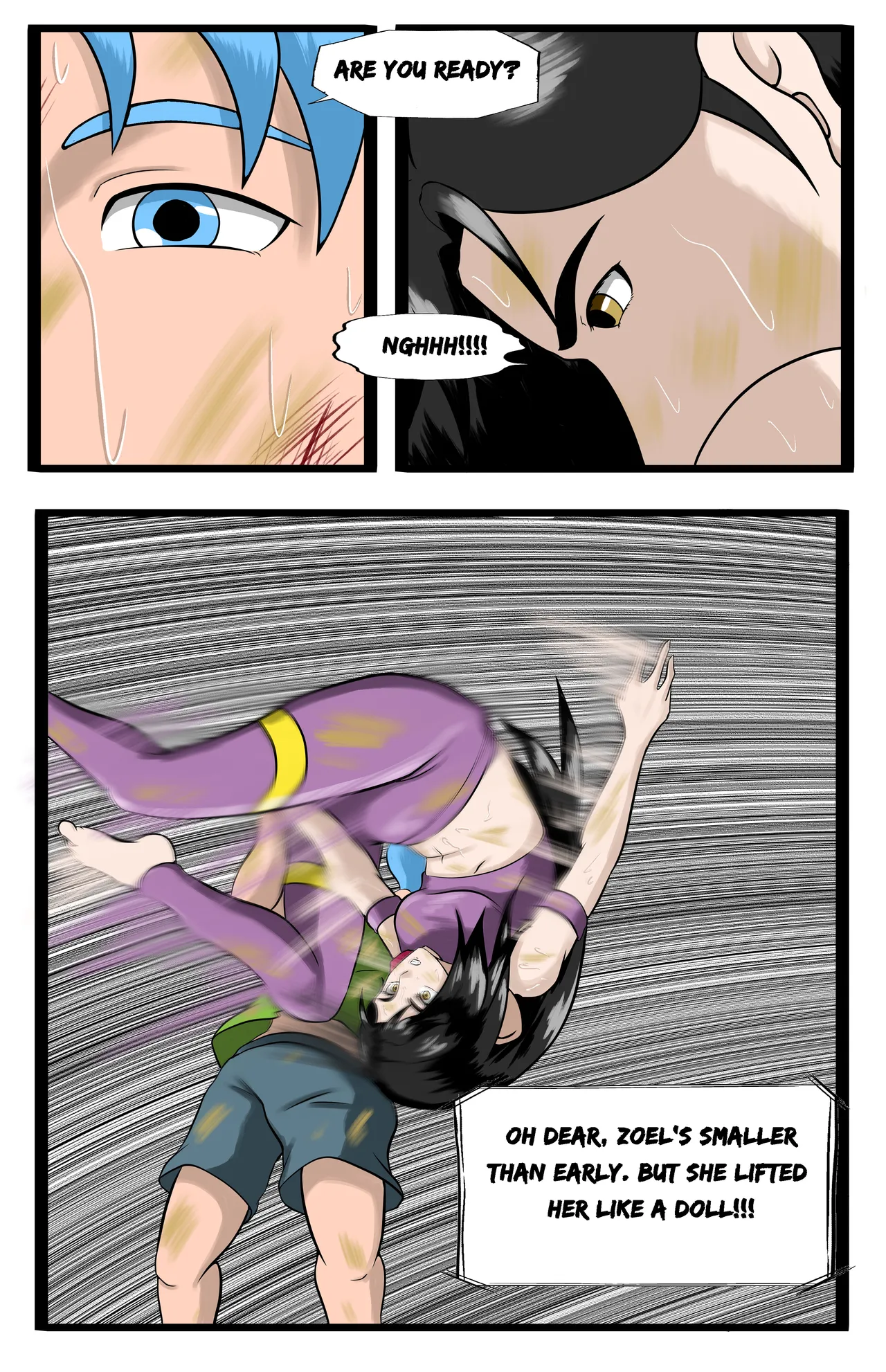 Infiltration page 110 featuring benikage - ryona wrestling hentai manga - read online free