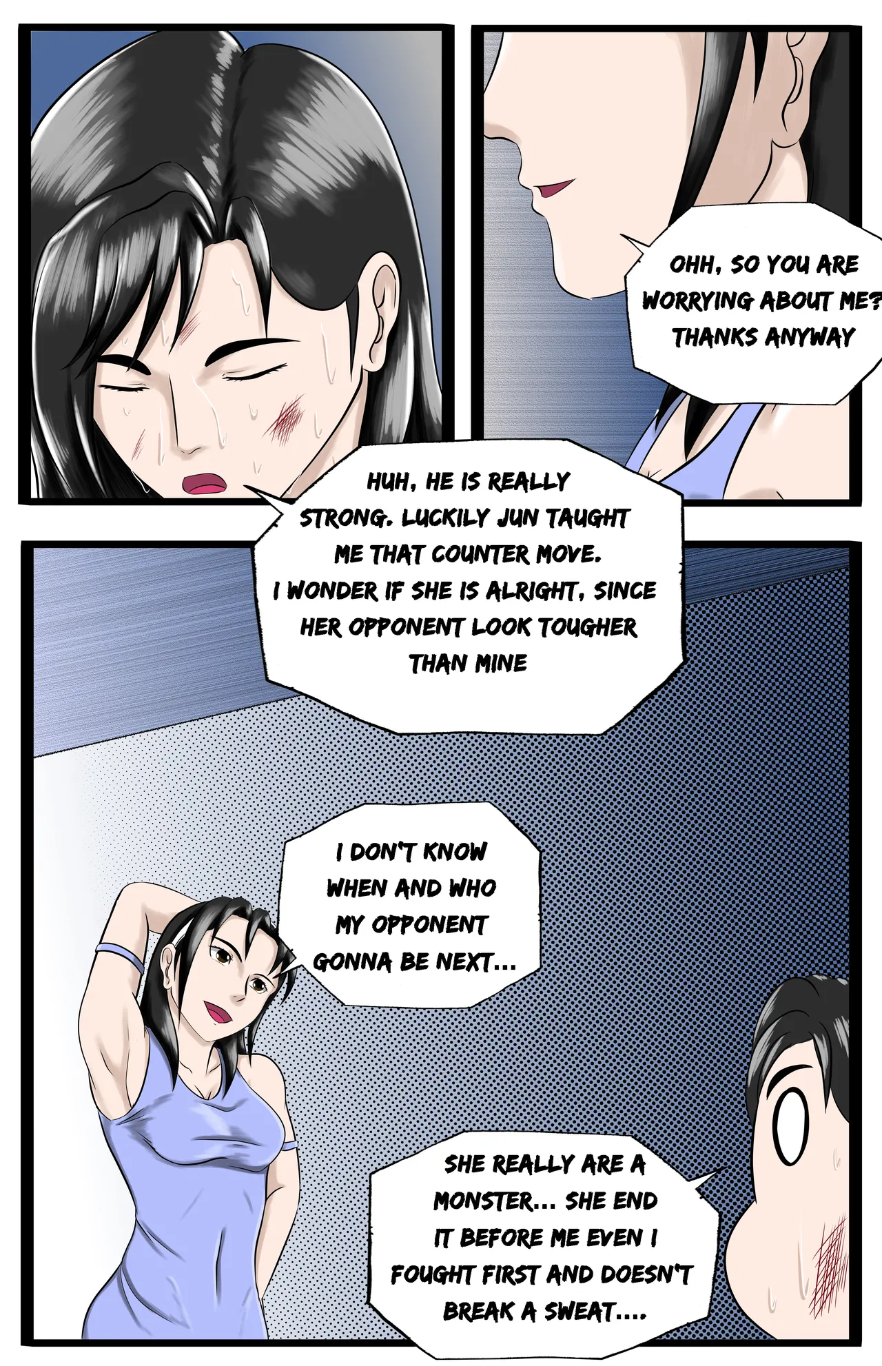 Infiltration page 14 featuring benikage - ryona wrestling hentai manga - read online free