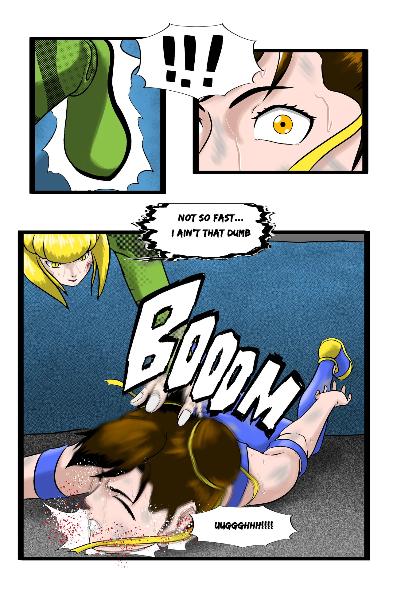 Infiltration page 155 featuring benikage - ryona wrestling hentai manga - read online free