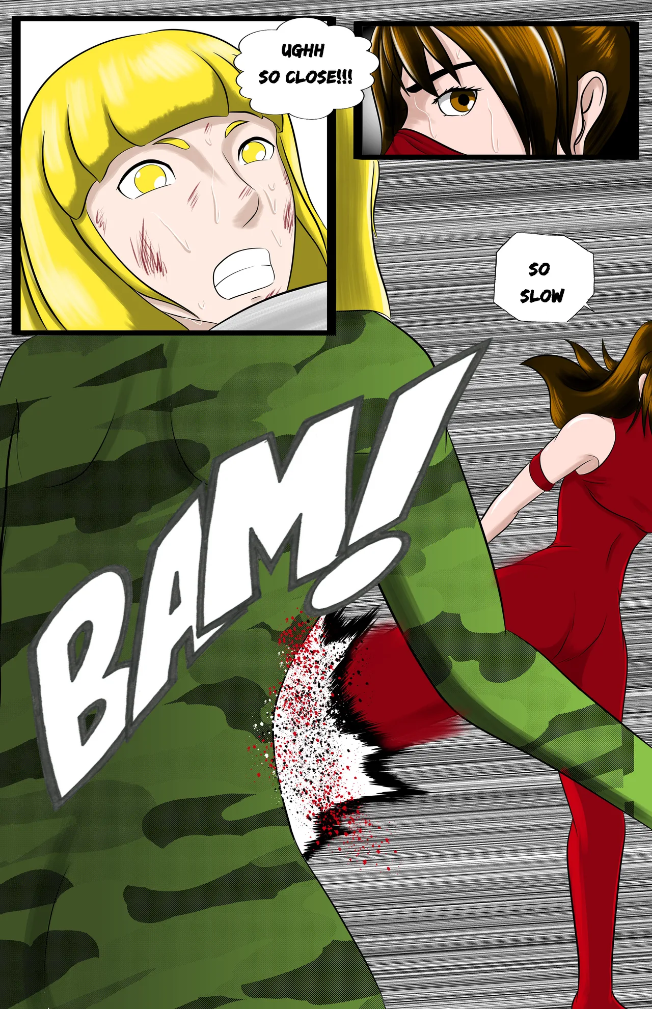 Infiltration page 42 featuring benikage - ryona wrestling hentai manga - read online free