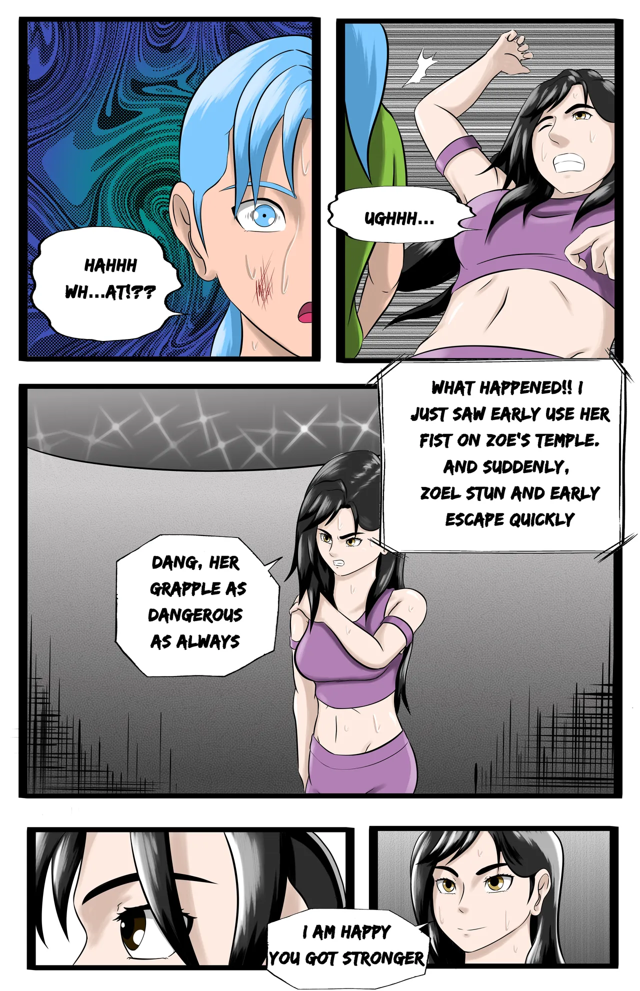 Infiltration page 92 featuring benikage - ryona wrestling hentai manga - read online free