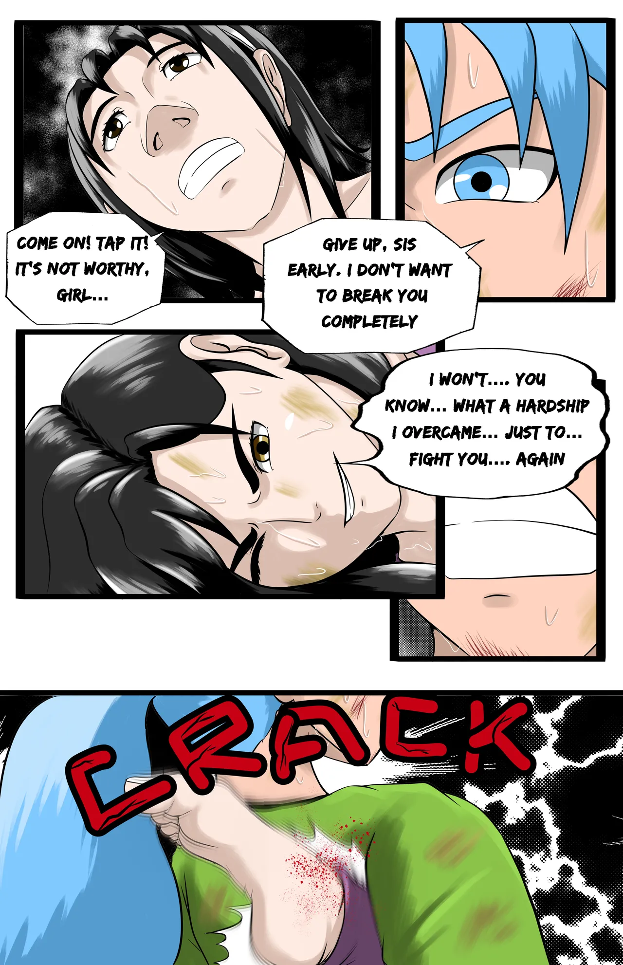 Infiltration page 97 featuring benikage - ryona wrestling hentai manga - read online free