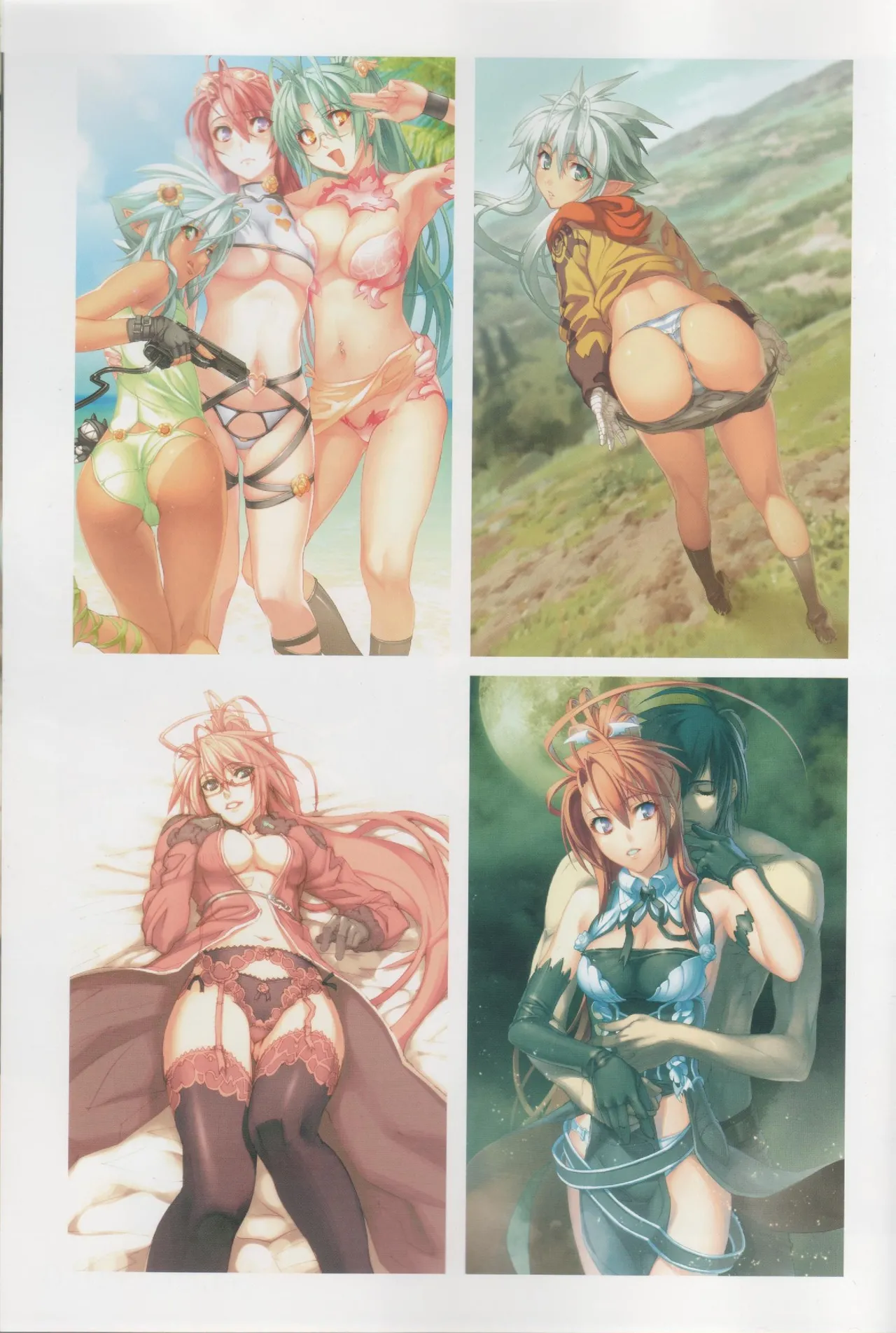 Hyakka Emaki: Jingai Makyo Official Guidebook page 12 - mosaic censorship artbook hentai manga - read online free