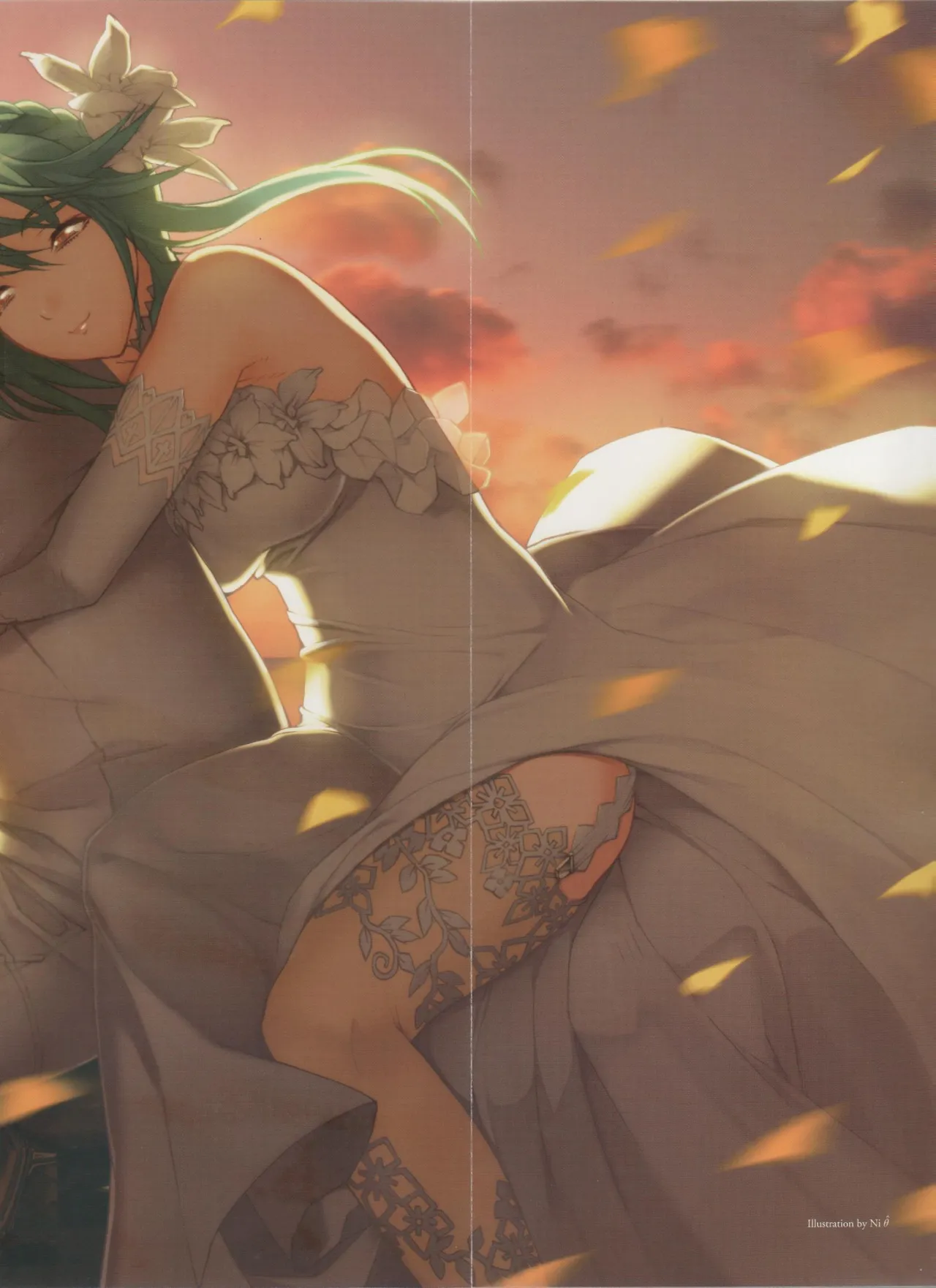 Hyakka Emaki: Jingai Makyo Official Guidebook page 150 - artbook mosaic censorship hentai manga - read online free