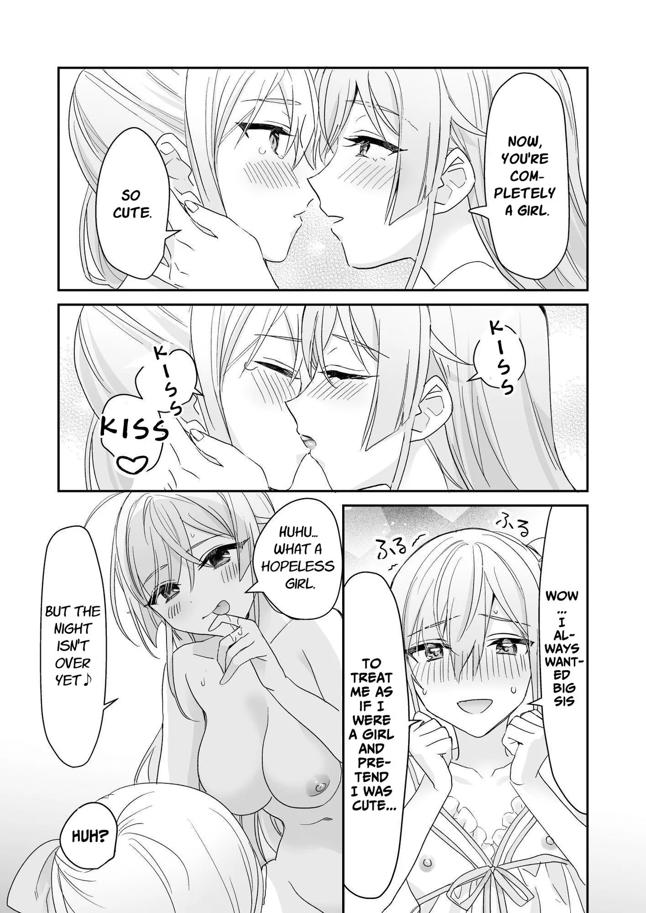 Josou Shounen to Ama Seme Onee-san | Crossdressing Guy and Sweetly Aggressive Woman page 40 original parody - sole female sole male hentai manga - read online free