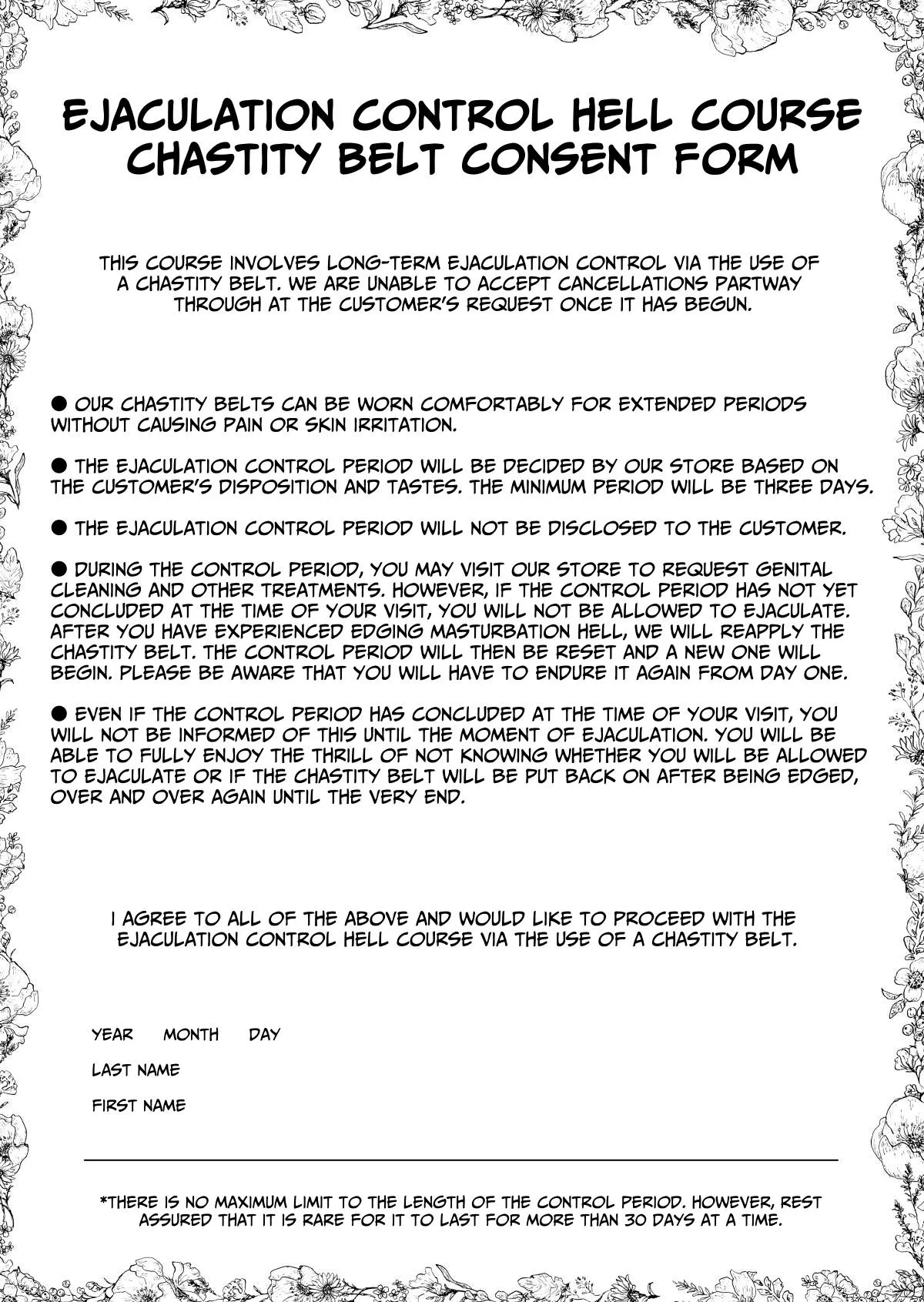 Masturbation Pleasure Hell Course Treatment Contract Shuin Kairaku Jigoku Kosu Sejutsu Dōisho page 42 original parody - sole male stockings hentai manga - read online free