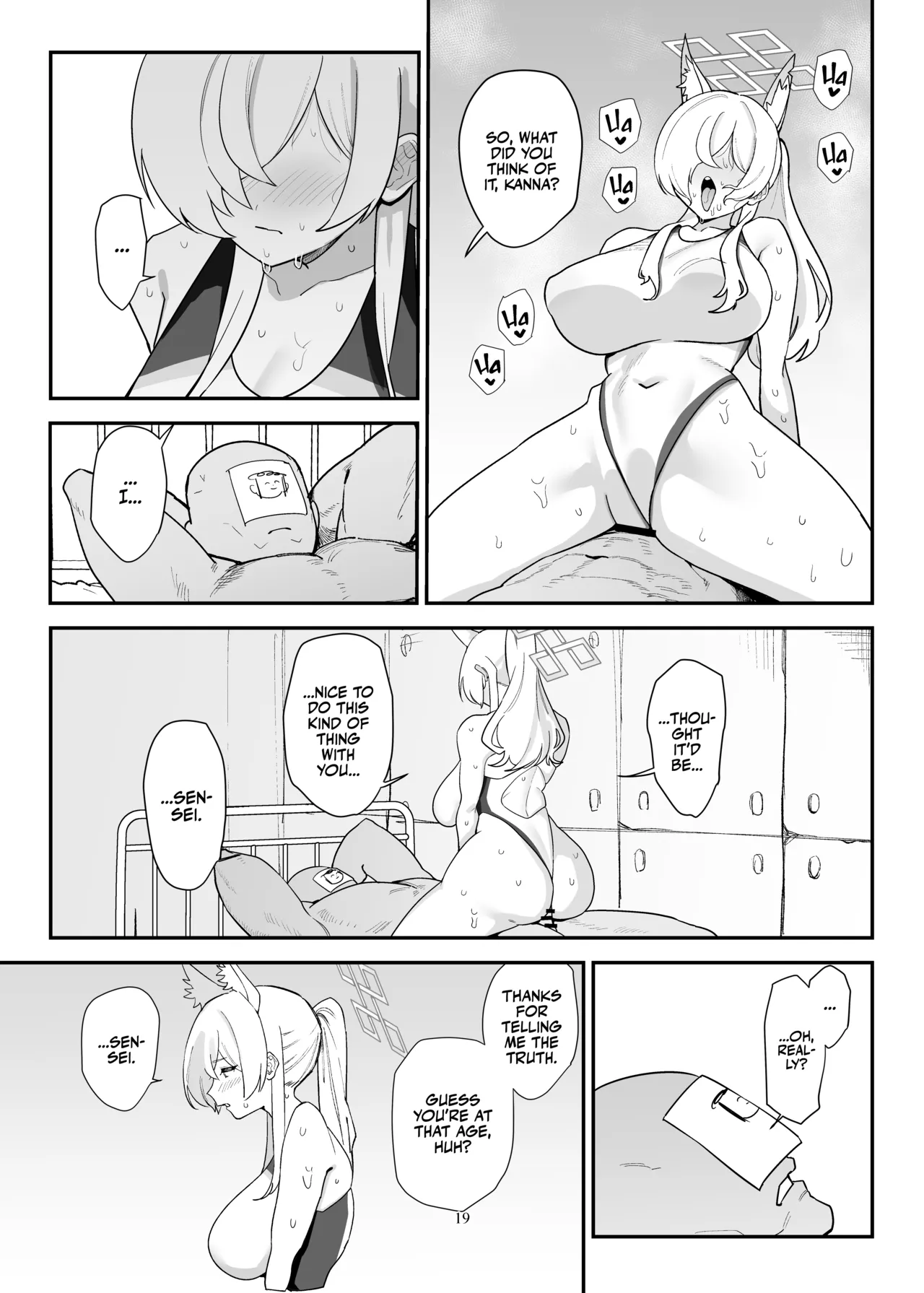 Doggystyle Discipline page 19 featuring sensei blue archive parody - sole female sole male hentai manga - read online free