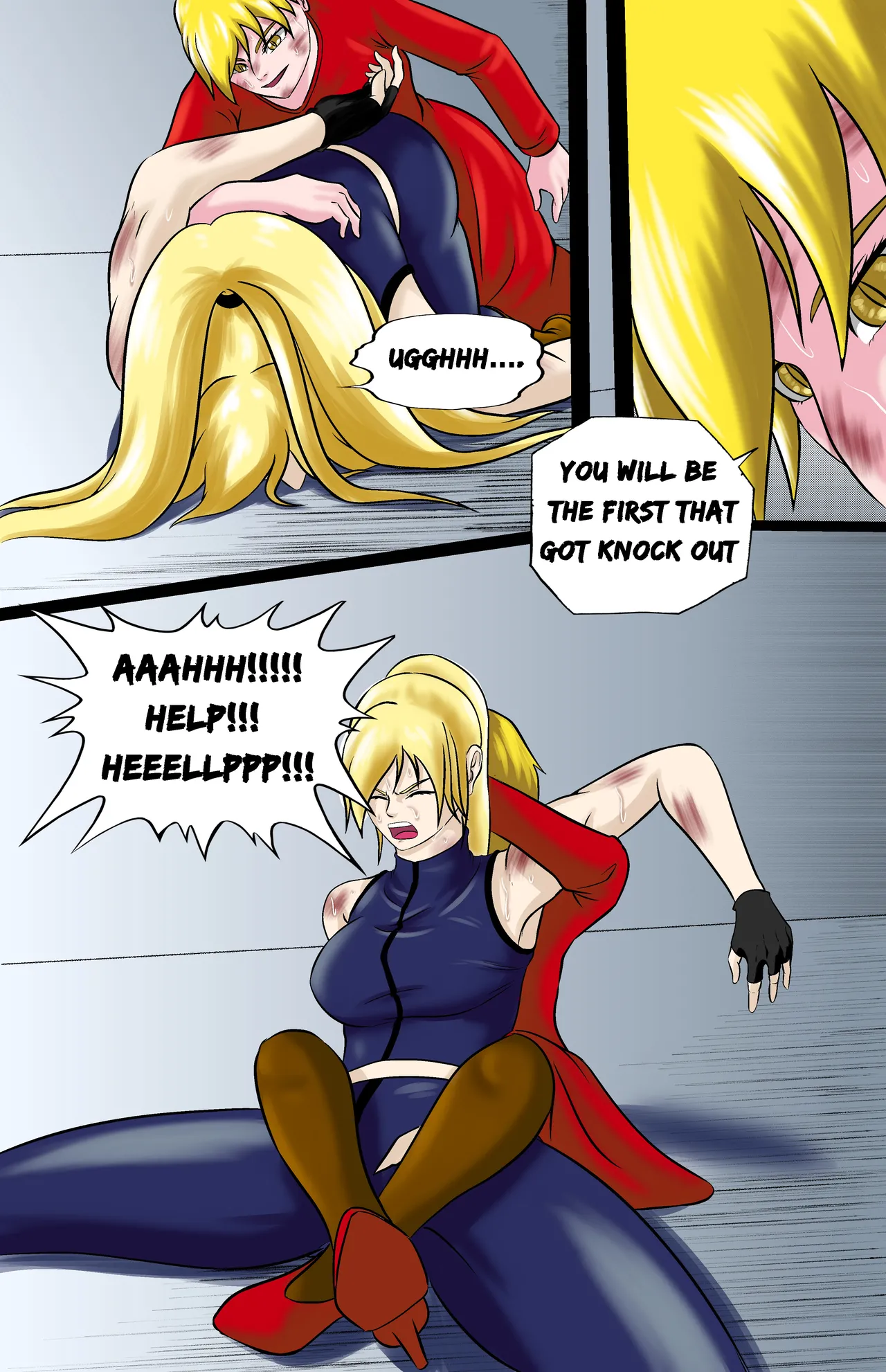Revenge page 132 featuring chun-li street fighter parody - full color ryona hentai manga - read online free