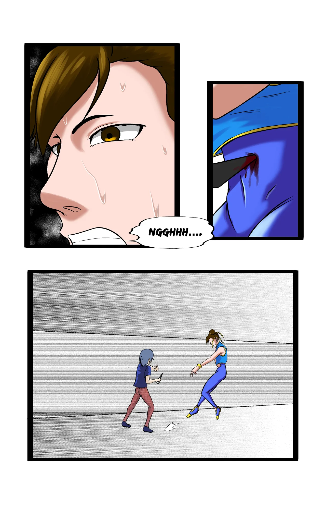 Revenge page 46 featuring chun-li virtua fighter parody - full color ryona hentai manga - read online free