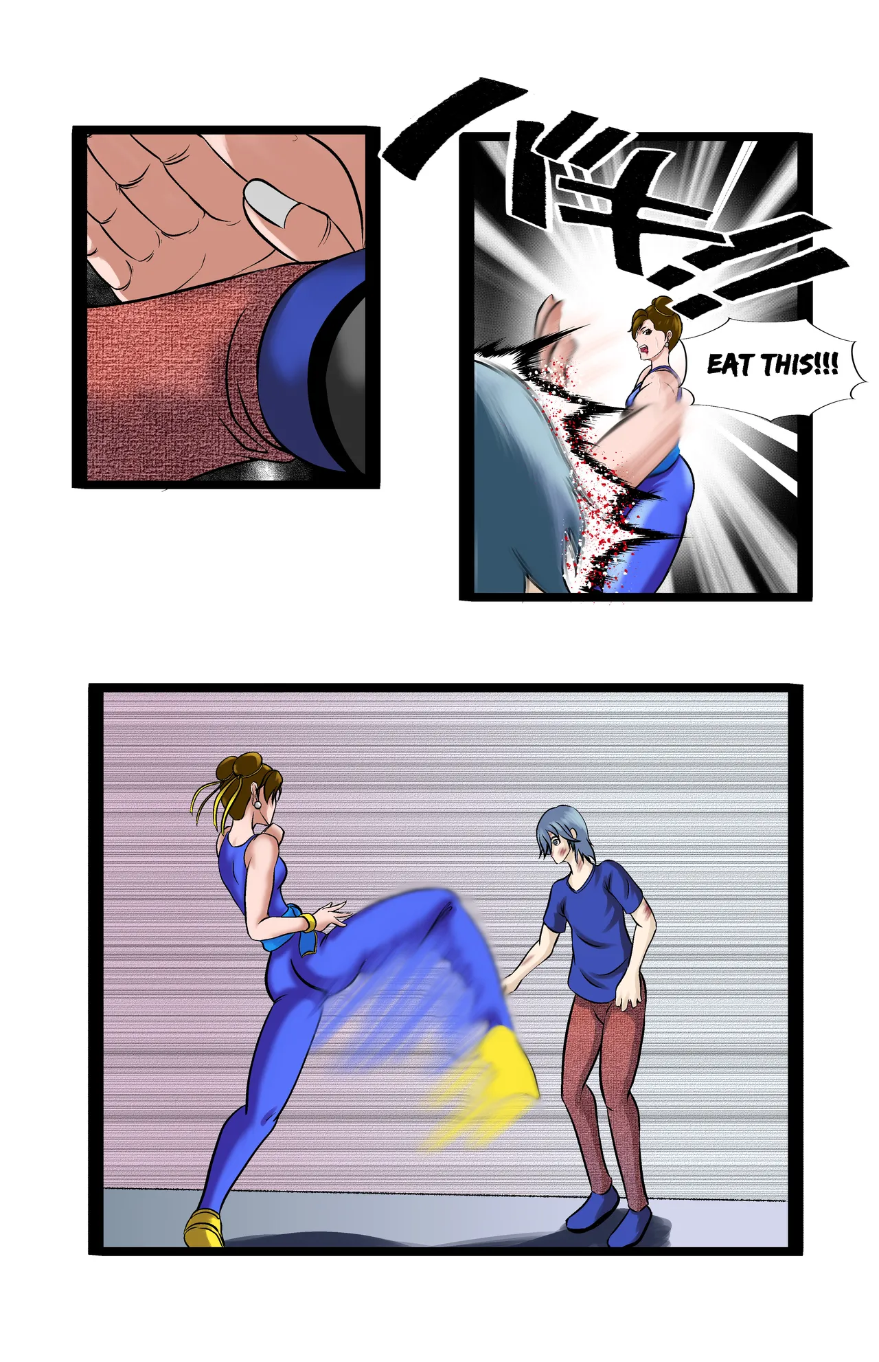 Revenge page 53 featuring chun-li virtua fighter parody - full color ryona hentai manga - read online free