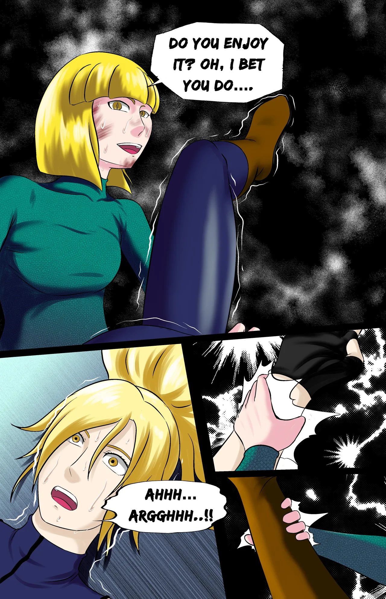 Revenge page 91 featuring jun kazama virtua fighter parody - ryona full color hentai manga - read online free