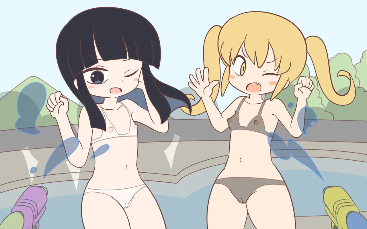 Mizugi ga Tokeru Dokkiri page 86 original parody - bikini females only hentai manga - read online free