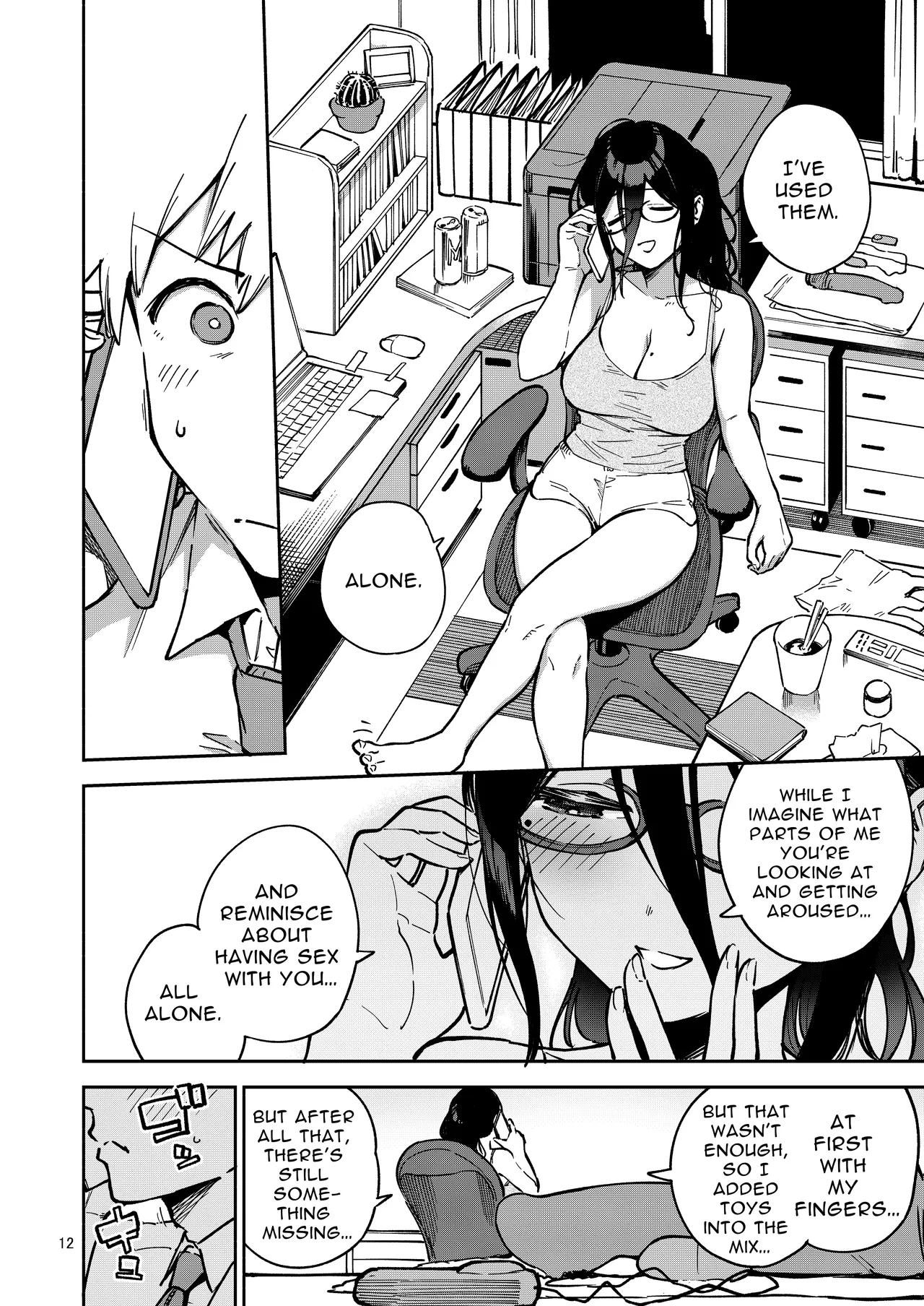 Tonari no Ayane-san Itazura Jidori to Oshioki Ecchi Hen | My Neighbor Ayane page 12 original parody - big breasts unusual pupils hentai manga - read online free