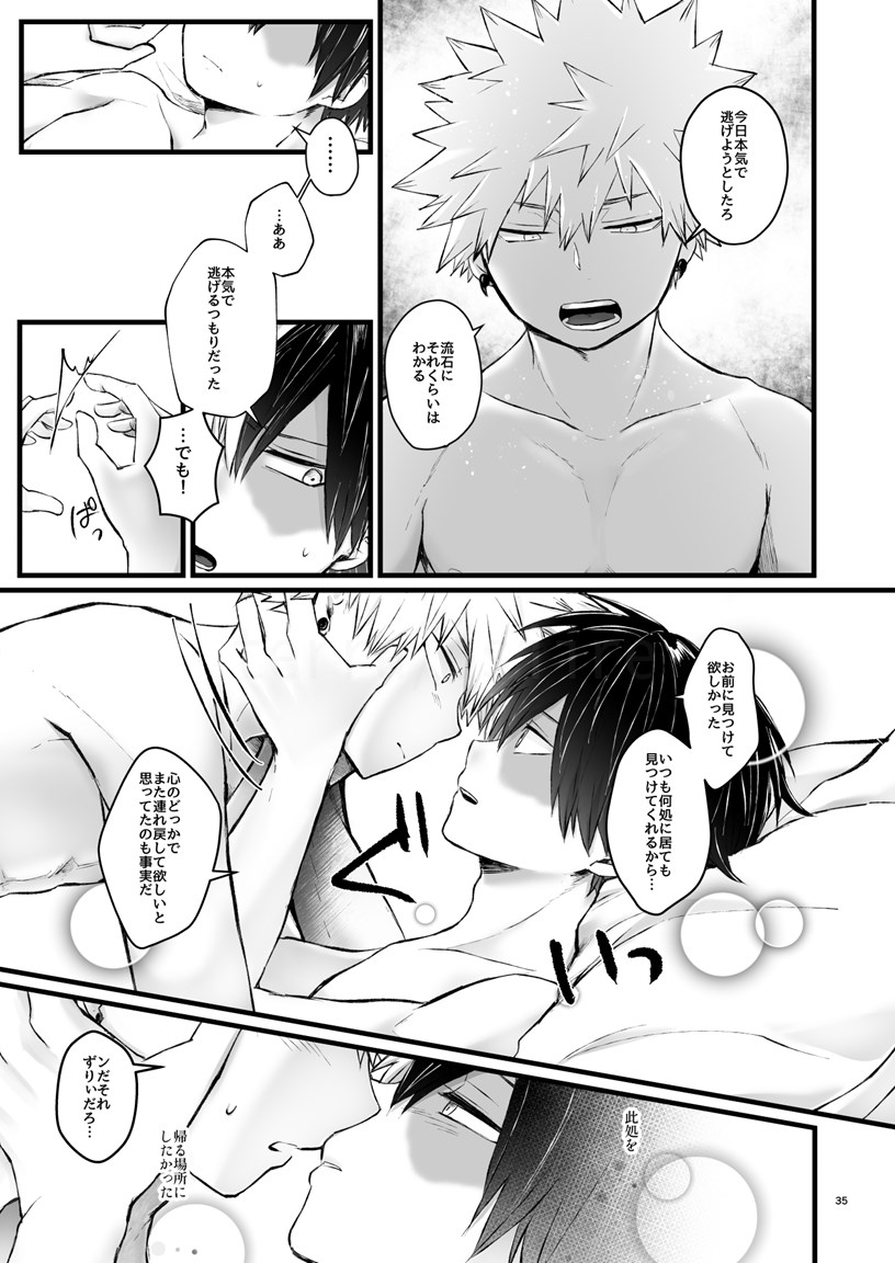 WEAK! page 34 featuring katsuki bakugou my hero academia parody - scar anal hentai manga - read online free