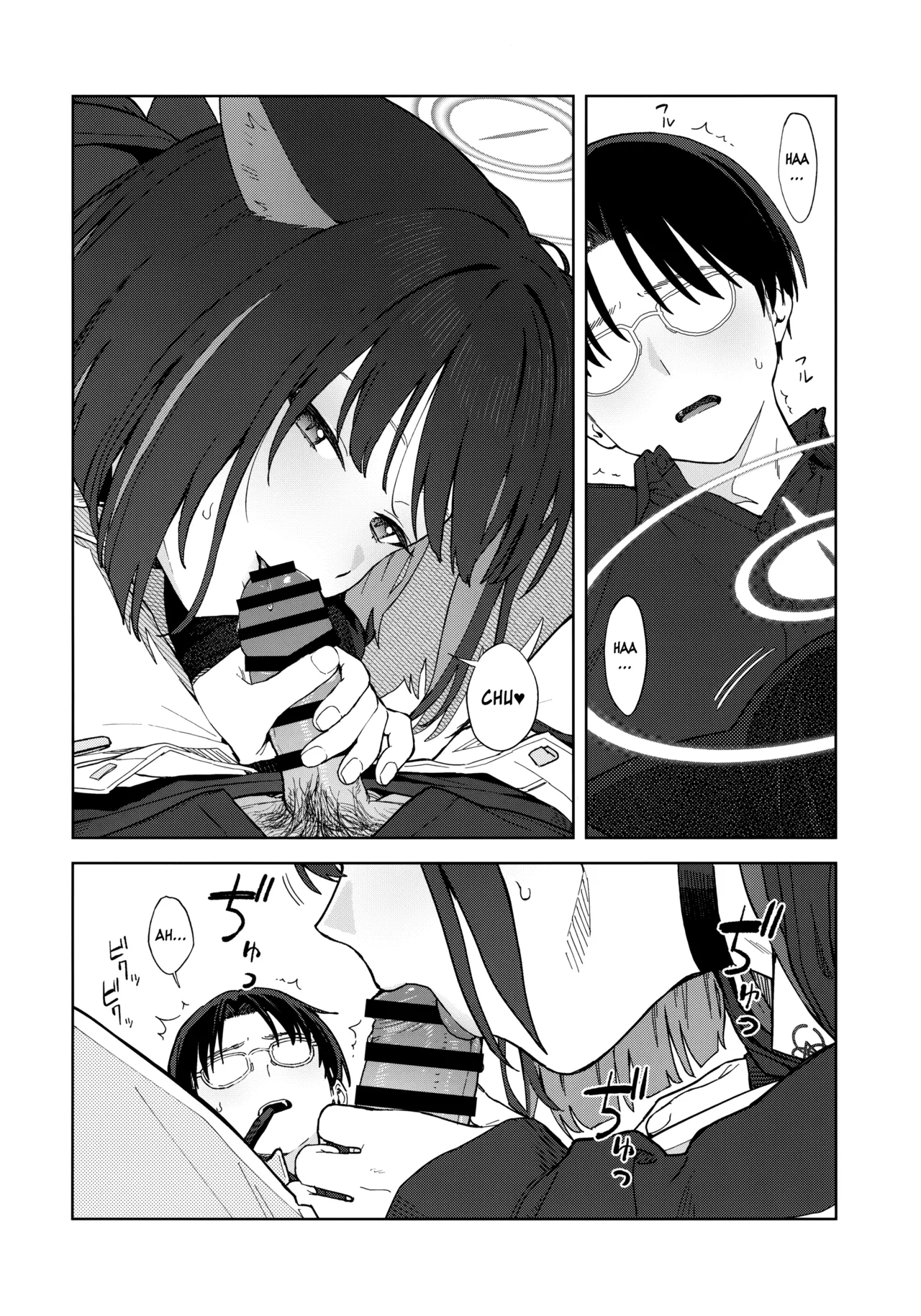 Konya wa Kuroneko to. | A Night with a Black Cat. page 17 featuring sensei blue archive parody - collar catgirl hentai manga - read online free