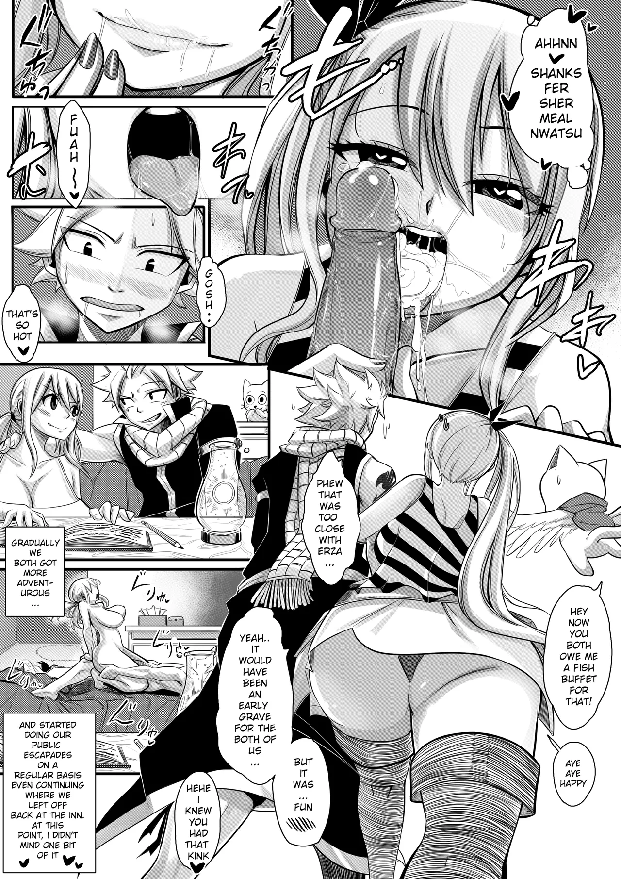 Fairy Heat 2 Doujin page 15 featuring lucy heartfilia fairy tail parody - sweating kissing hentai manga - read online free
