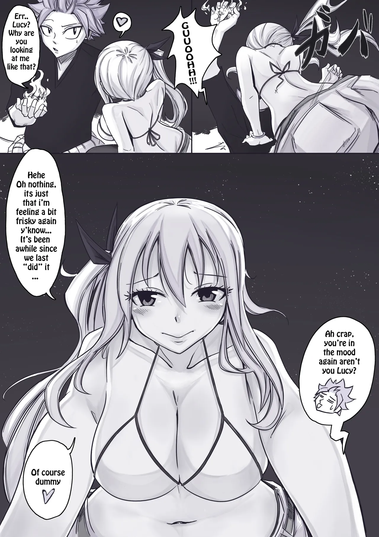 Fairy Heat 2 Doujin page 32 featuring natsu dragneel fairy tail parody - sole female sole male hentai manga - read online free