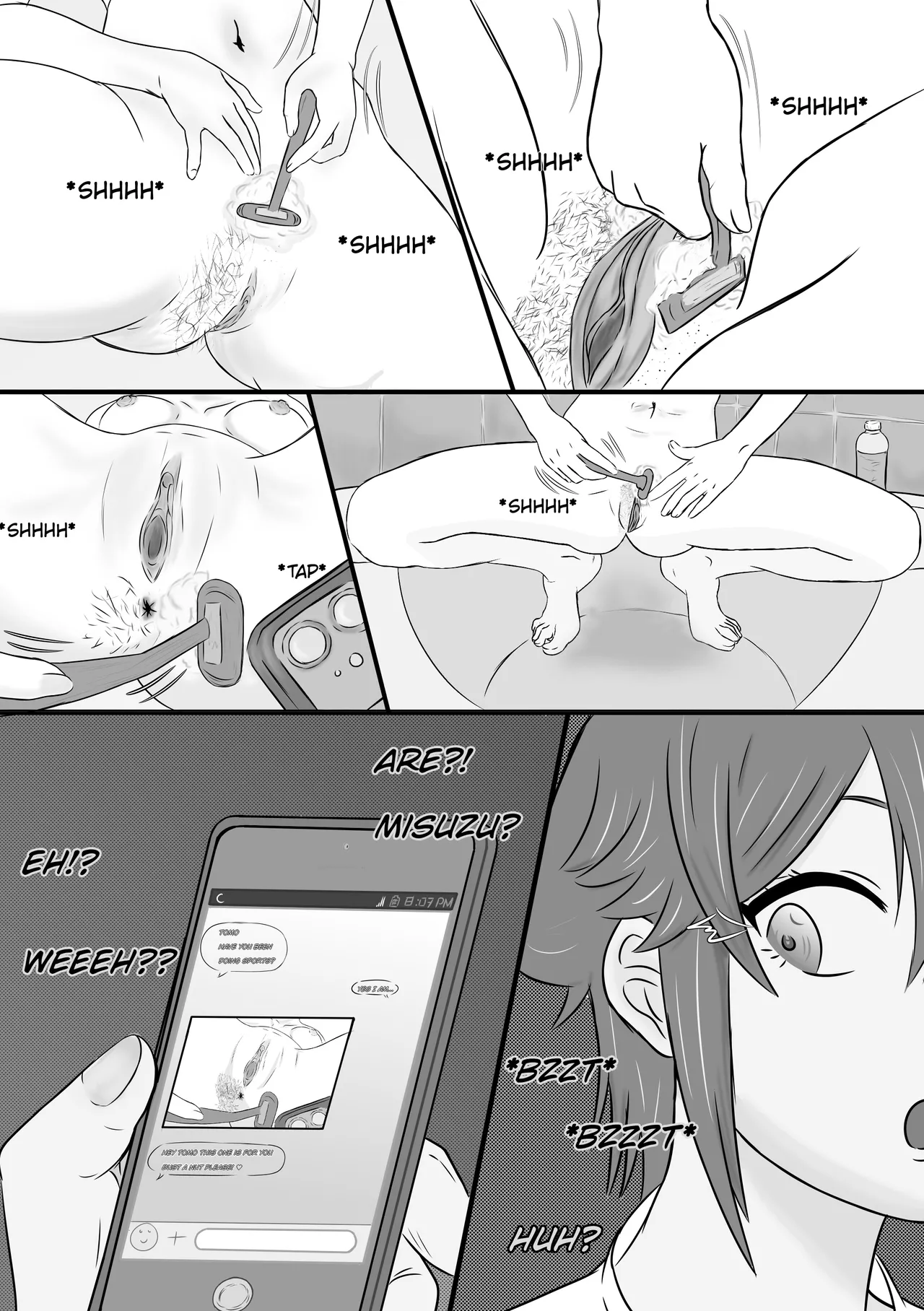 Tomo-chan is... gonna pop my cherry. First Part page 23 featuring misuzu gundou tomo-chan wa onnanoko parody - nakadashi swimsuit hentai manga - read online free