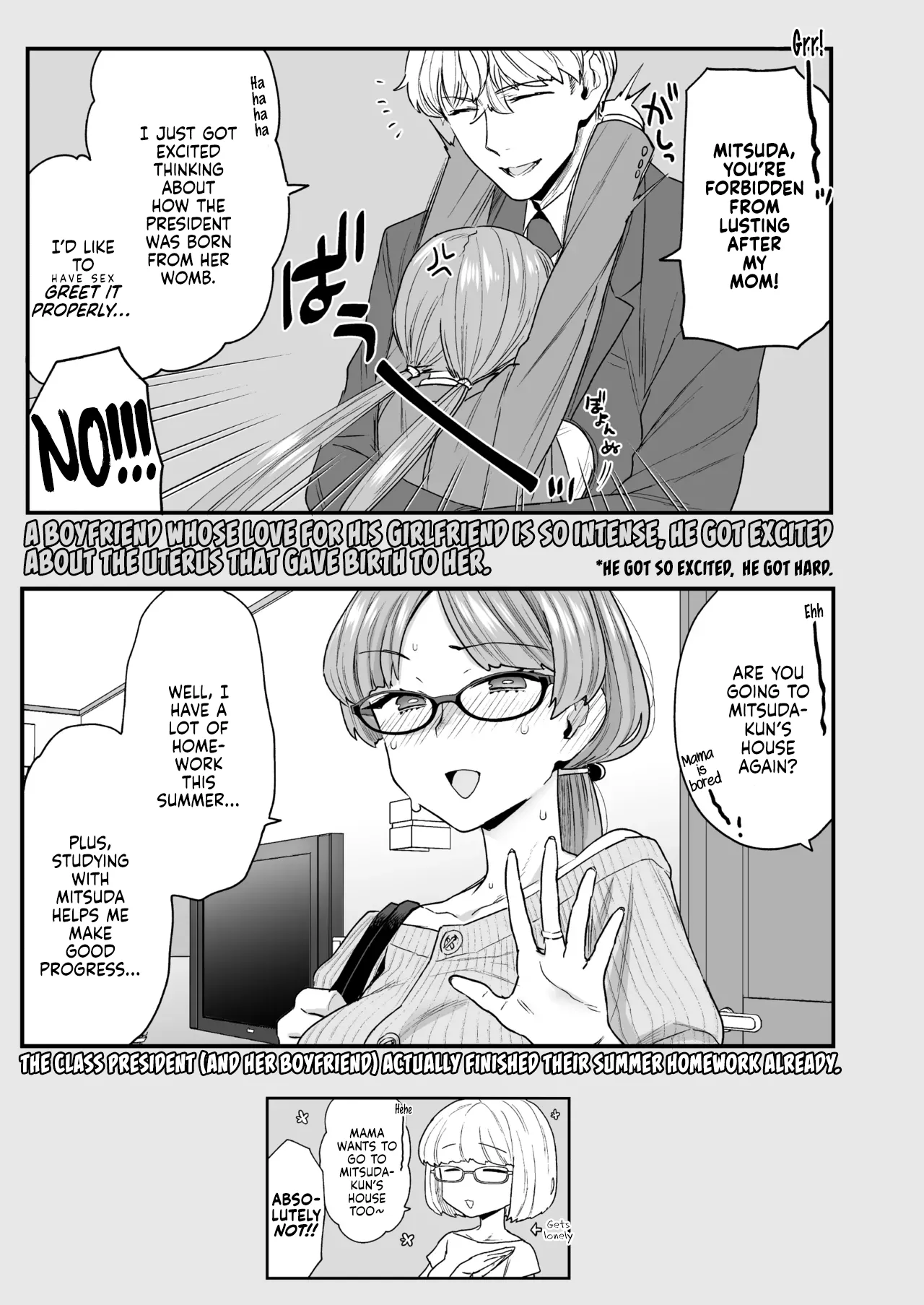 [Sayonara Hornet (Yoshiragi)] Iinchou to Mitsuda-kun Soushuuhen 1 + alpha | The Class President and Mitsuda-kun Compilation 1 + alpha [English] [rez_a] page 127 original parody - big breasts schoolboy uniform hentai manga - read online free