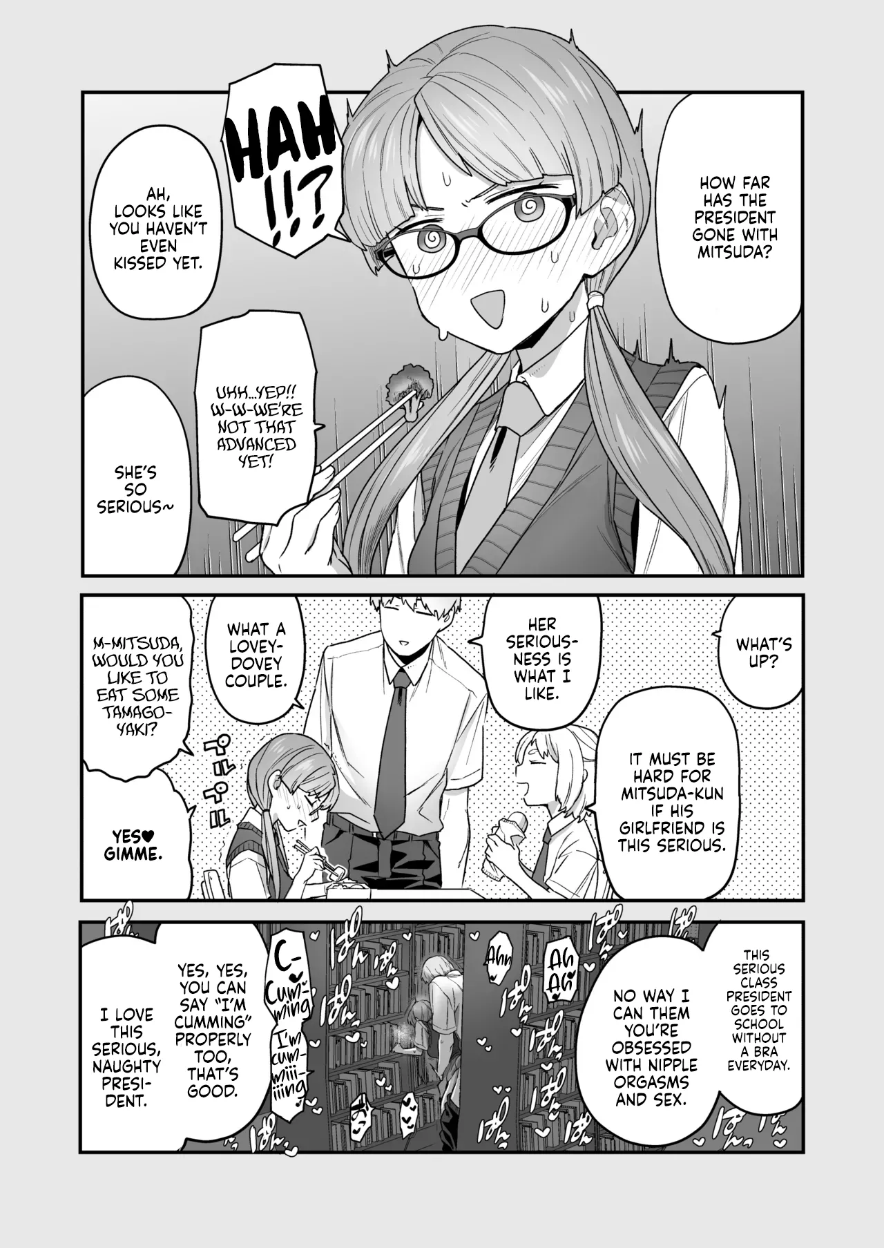 [Sayonara Hornet (Yoshiragi)] Iinchou to Mitsuda-kun Soushuuhen 1 + alpha | The Class President and Mitsuda-kun Compilation 1 + alpha [English] [rez_a] page 19 original parody - sole female sole male hentai manga - read online free