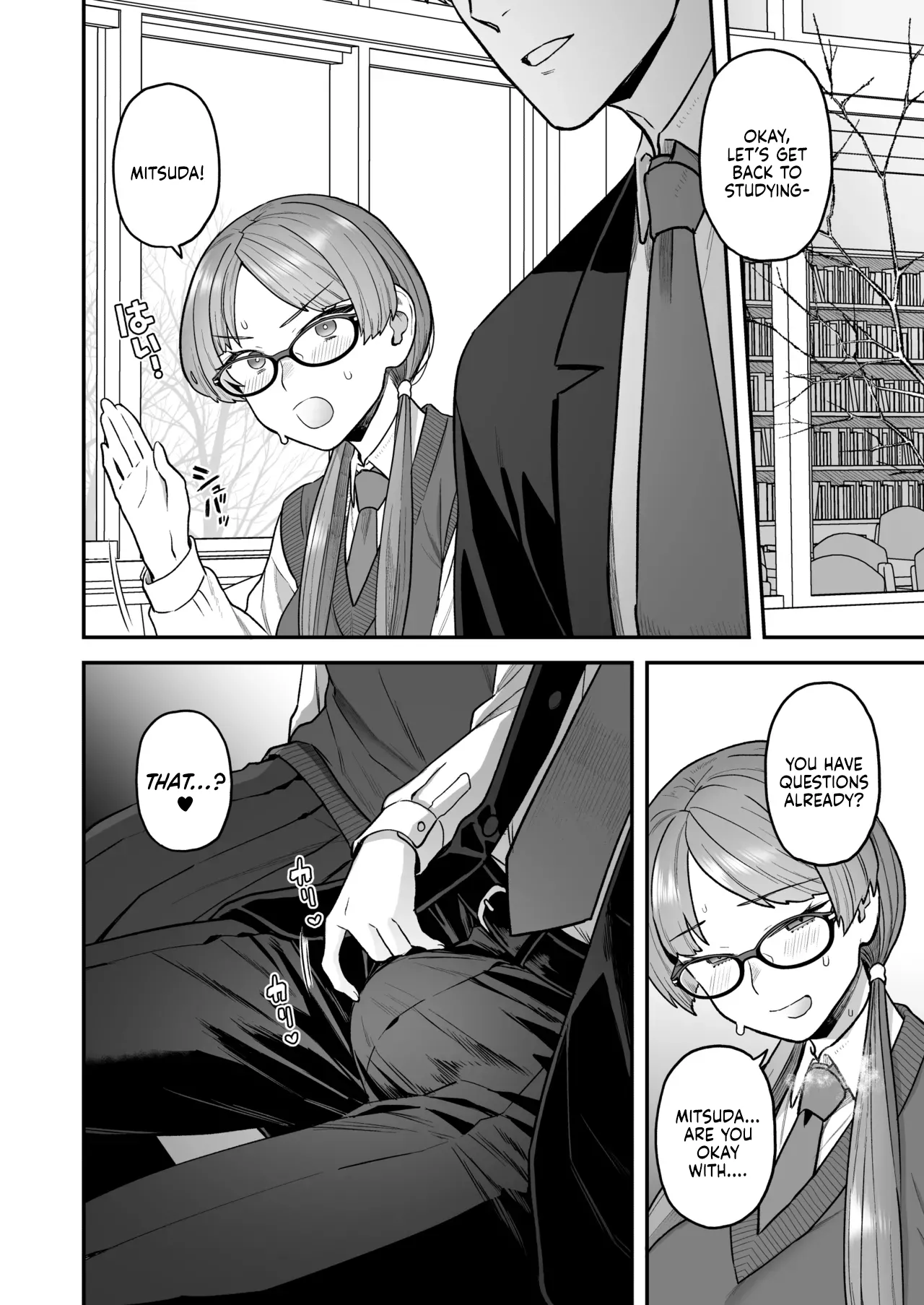 [Sayonara Hornet (Yoshiragi)] Iinchou to Mitsuda-kun Soushuuhen 1 + alpha | The Class President and Mitsuda-kun Compilation 1 + alpha [English] [rez_a] page 58 original parody - sole female sole male hentai manga - read online free