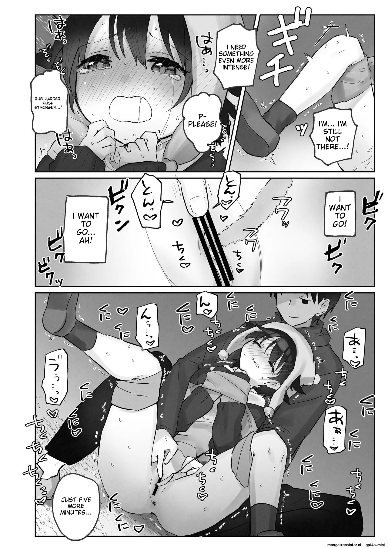 Samuzora no Shita, Imouto o Te dake de Ikasemakuru page 34 original parody - rough translation no penetration hentai manga - read online free