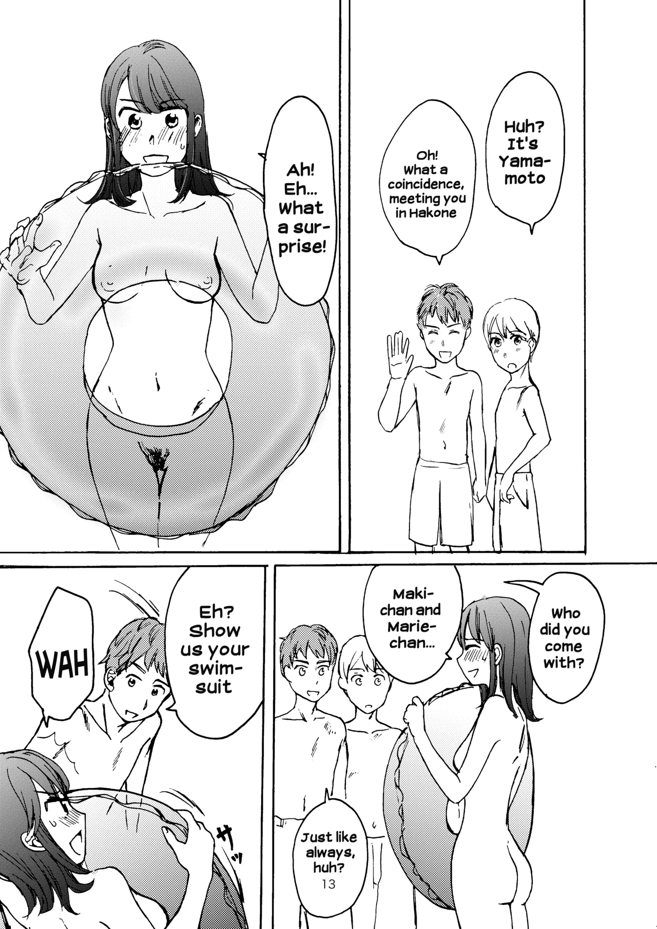 Ai no Onsen Pool | The Hot Spring Pool of Love page 11 original parody - no penetration clothed male nude female hentai manga - read online free