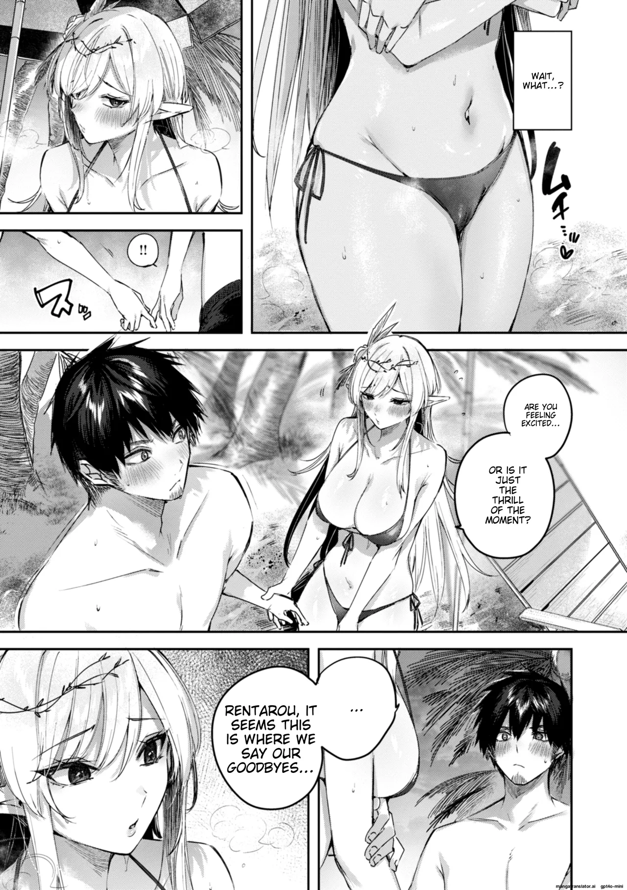 Dokushin Hunter no Deai wa Elf no Mori de | The Single Hunter Meets Girl in The Elven Forest page 116 - rough translation big breasts hentai manga - read online free